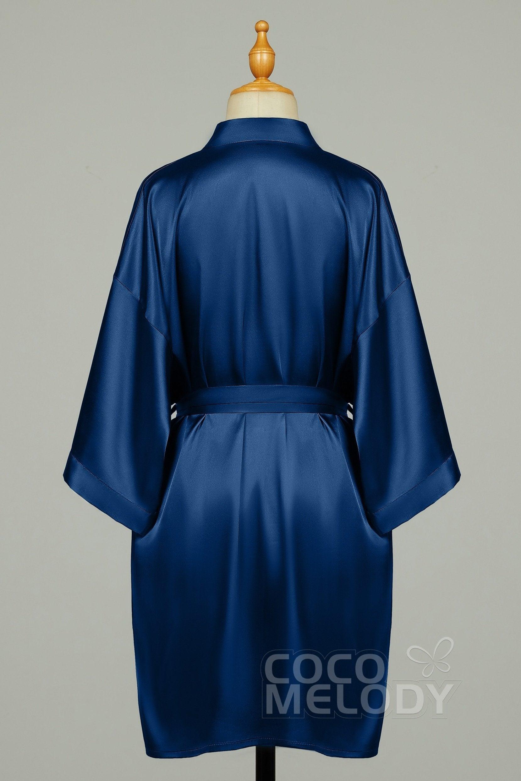 Short Silk-Like Robes CZ0204 - COCOMELODY