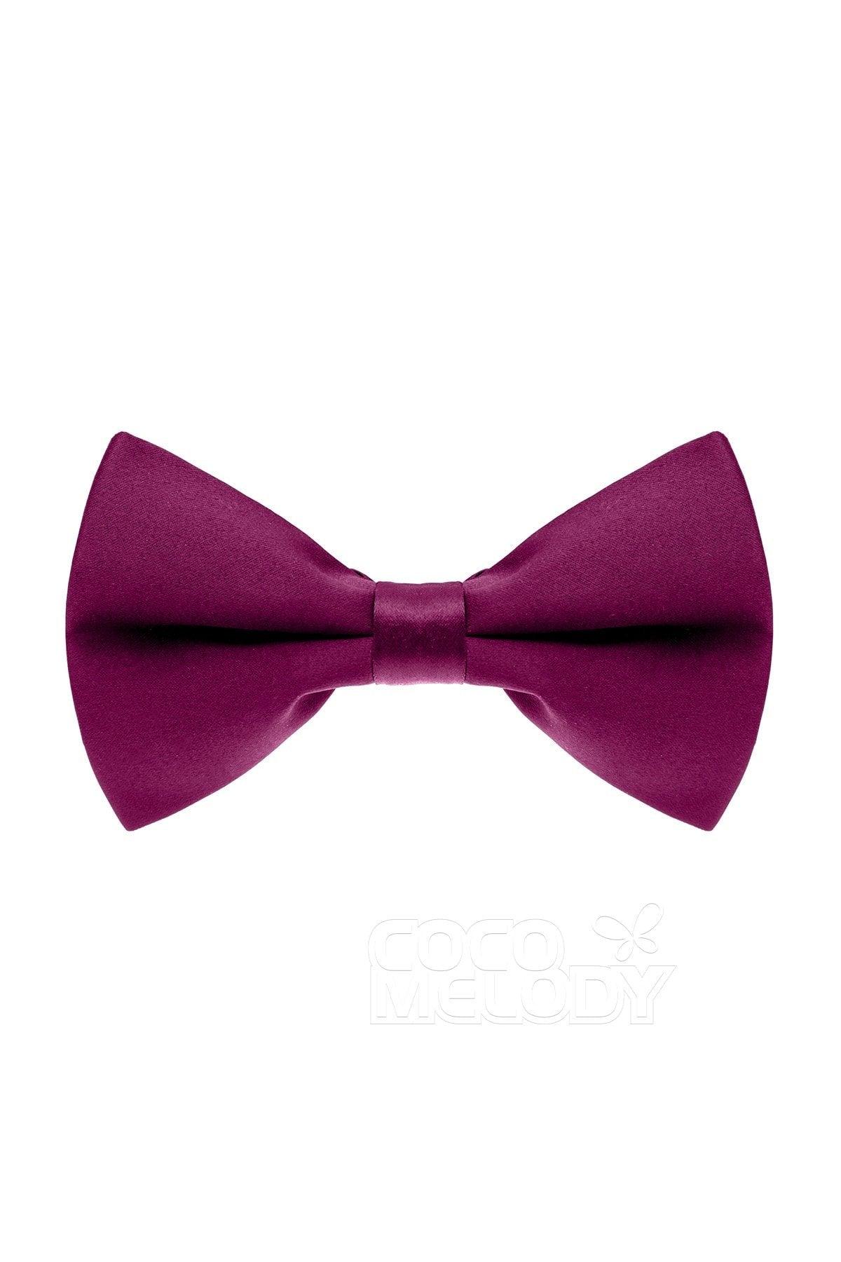 Men's Elastic Silk Like Satin Bow Ties CZ170016 - COCOMELODY