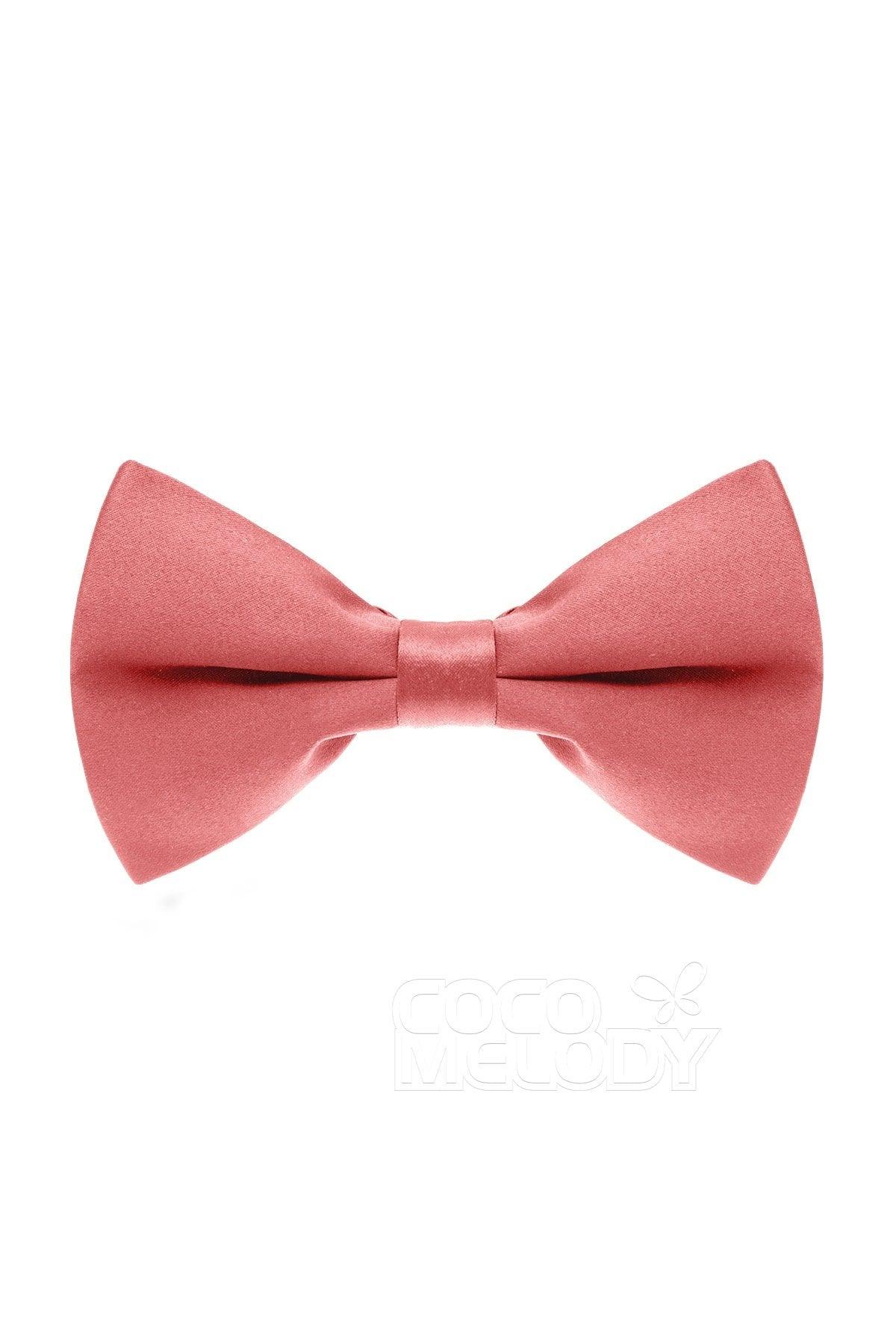 Men's Elastic Silk Like Satin Bow Ties CZ170016 - COCOMELODY