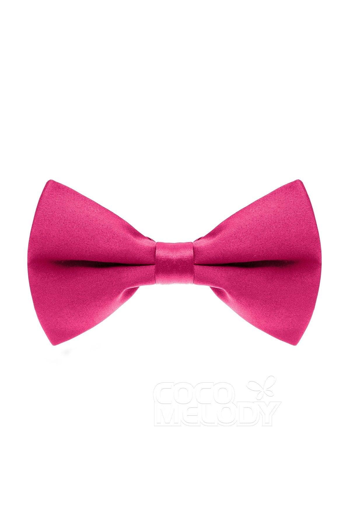 Men's Elastic Silk Like Satin Bow Ties CZ170016 - COCOMELODY