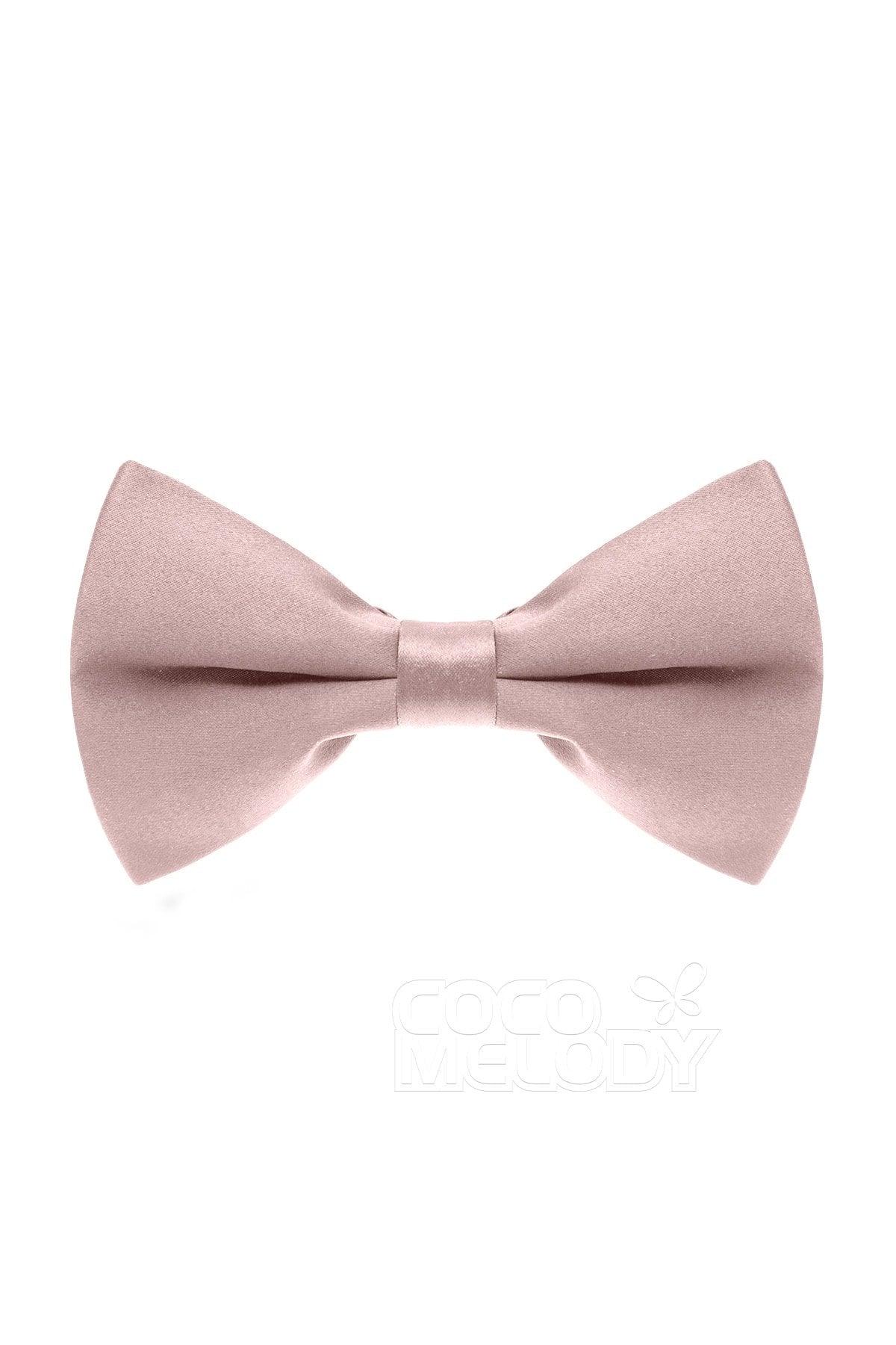 Men's Elastic Silk Like Satin Bow Ties CZ170016 - COCOMELODY