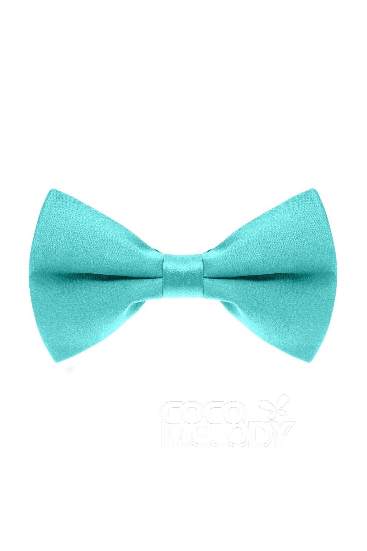 Men's Elastic Silk Like Satin Bow Ties CZ170016 - COCOMELODY
