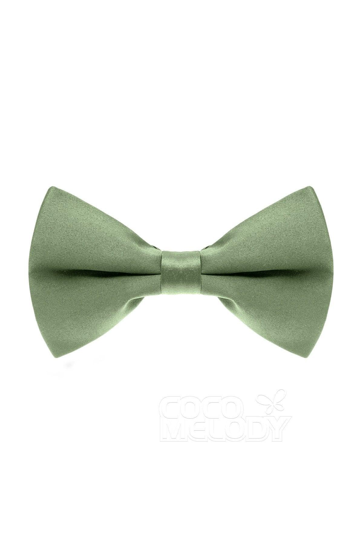 Men's Elastic Silk Like Satin Bow Ties CZ170016 - COCOMELODY