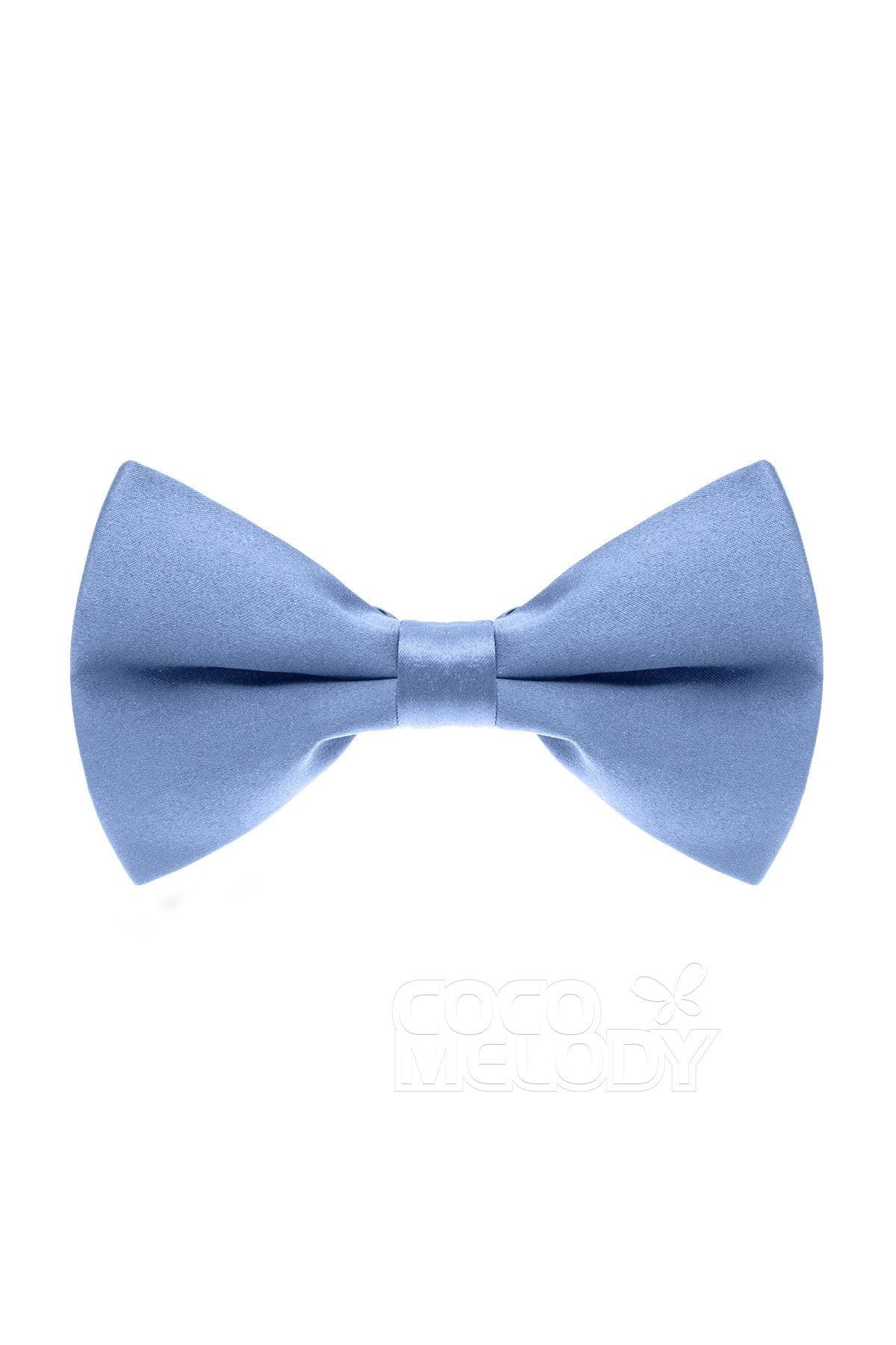Men's Elastic Silk Like Satin Bow Ties CZ170016 - COCOMELODY