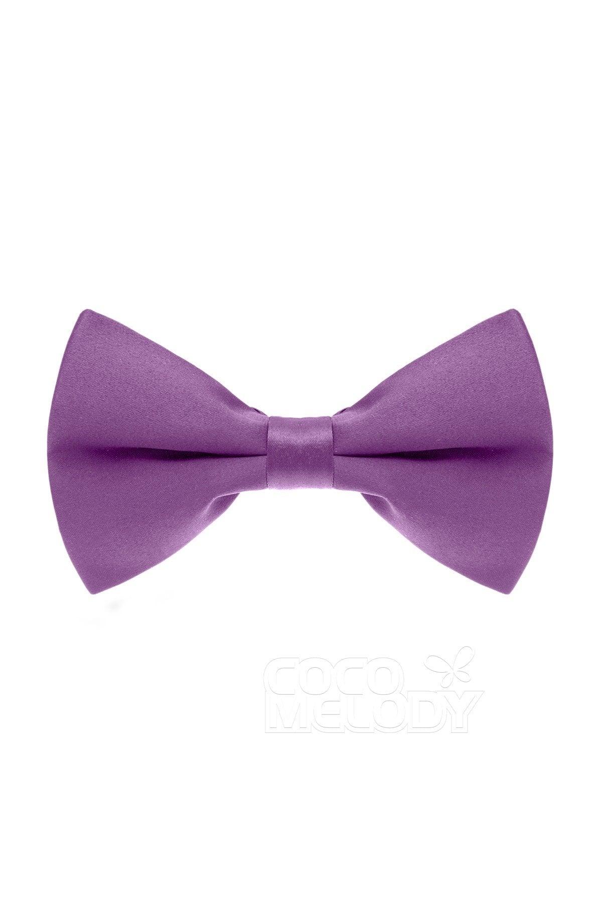 Men's Elastic Silk Like Satin Bow Ties CZ170016 - COCOMELODY