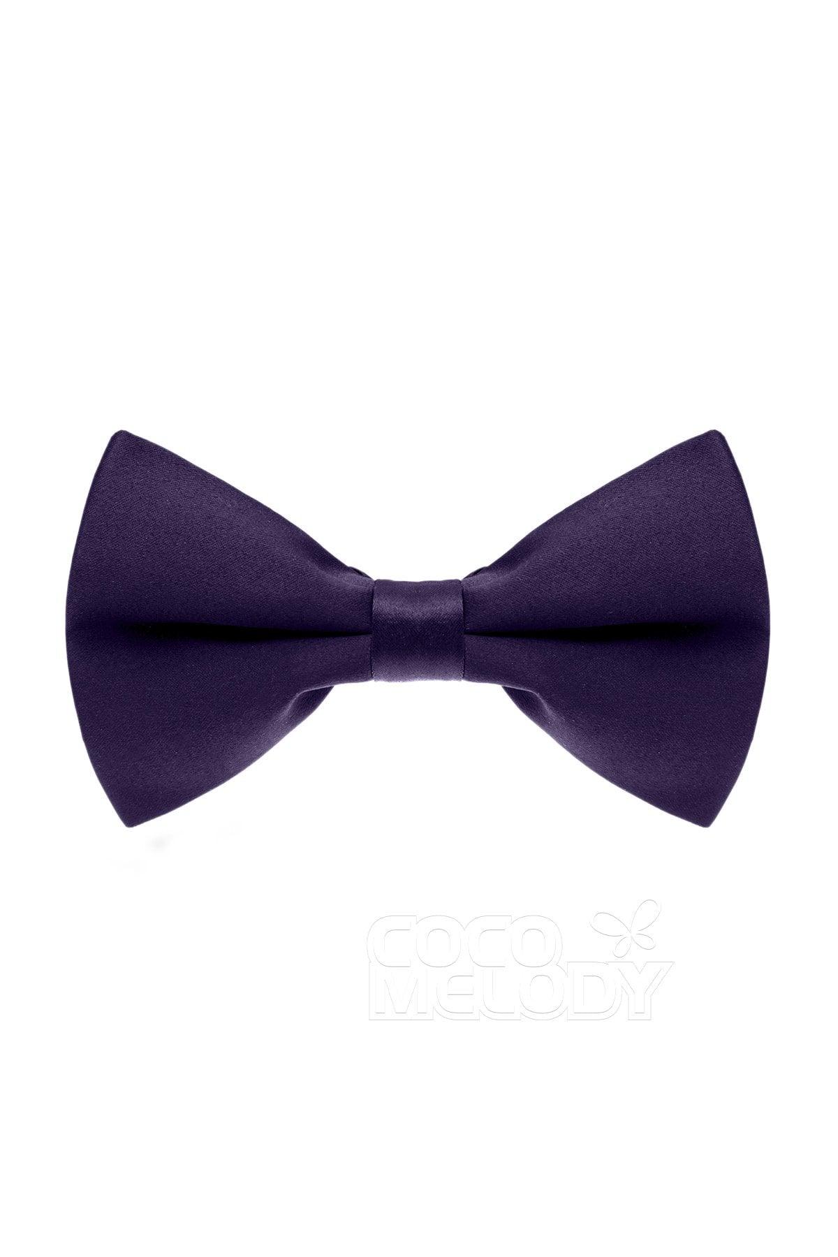 Men's Elastic Silk Like Satin Bow Ties CZ170016 - COCOMELODY