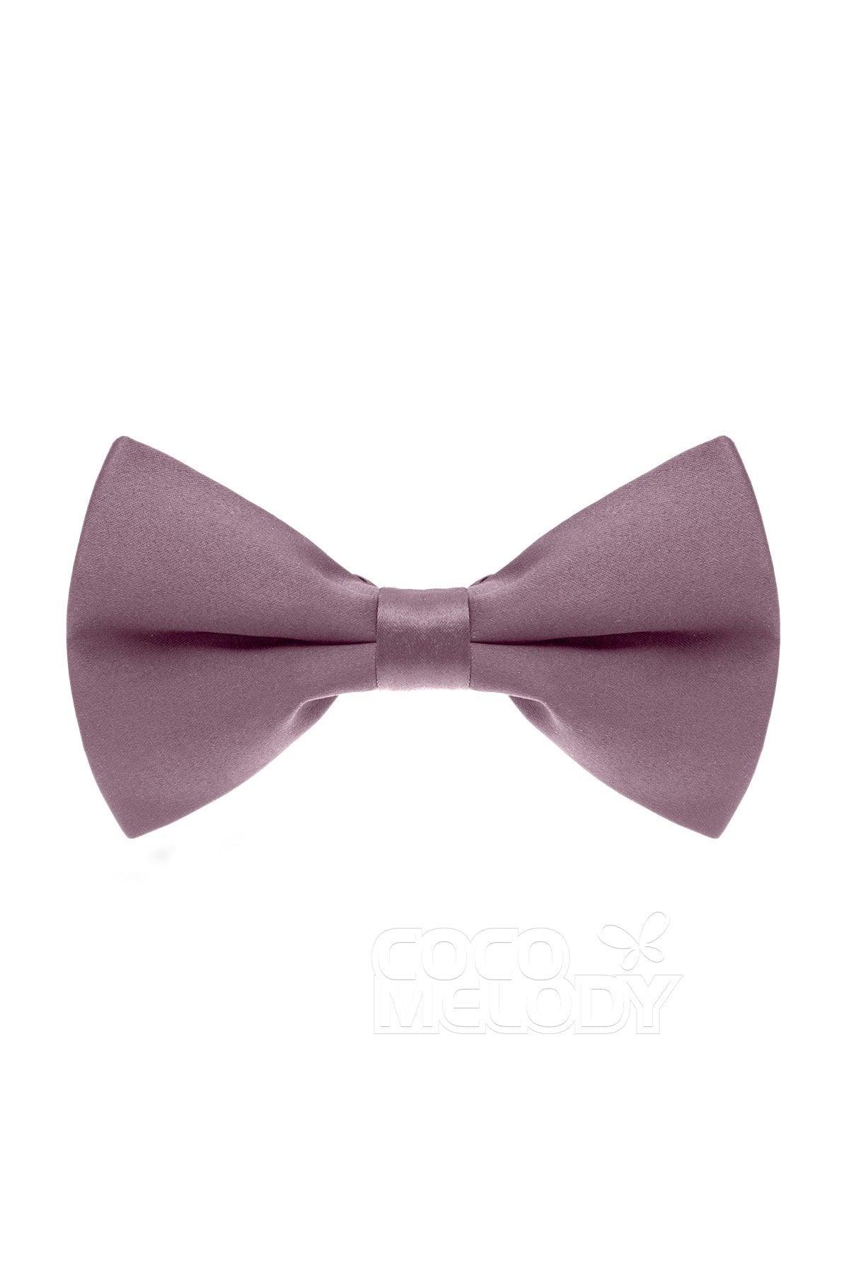 Men's Elastic Silk Like Satin Bow Ties CZ170016 - COCOMELODY