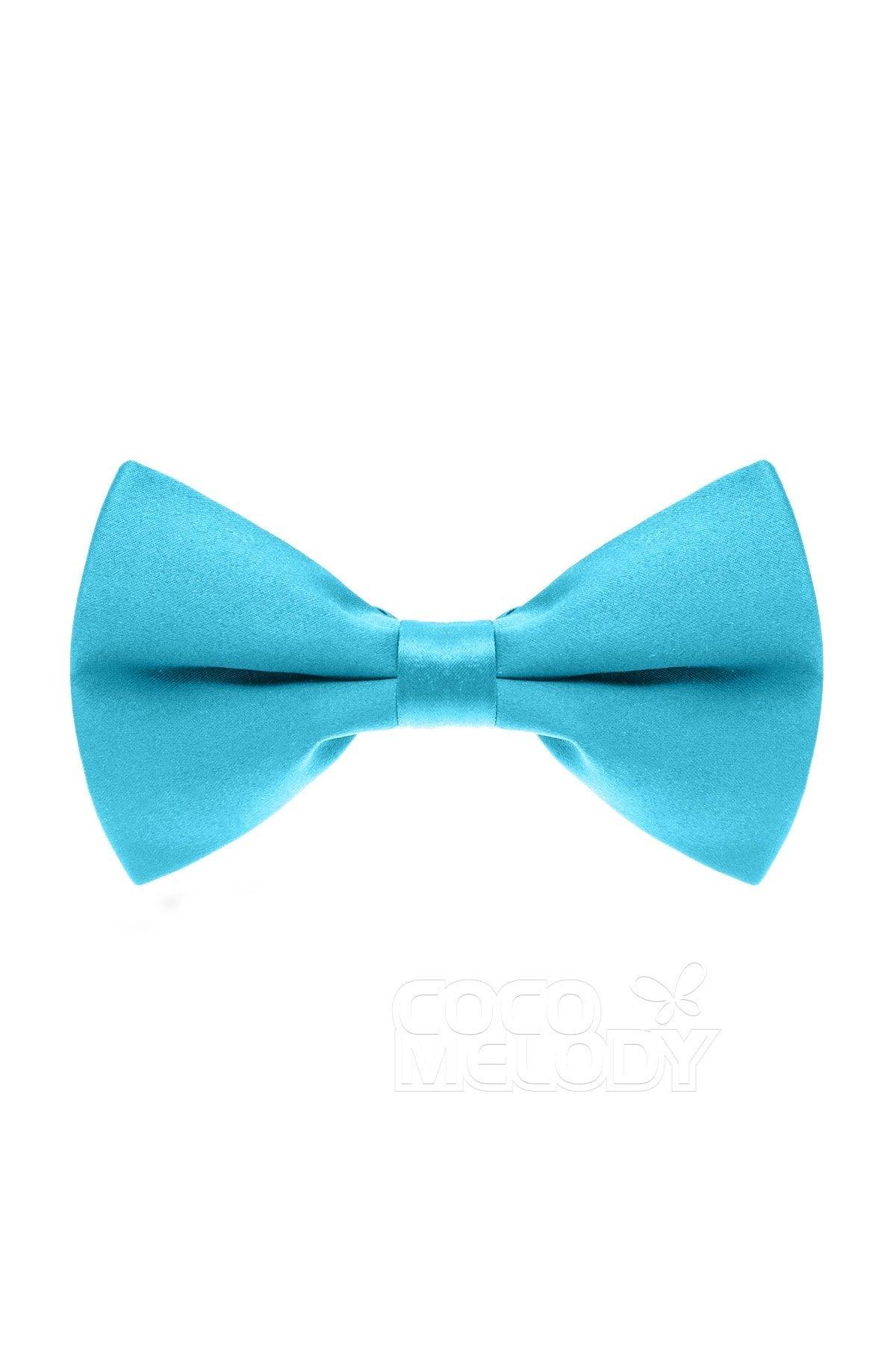 Men's Elastic Silk Like Satin Bow Ties CZ170016 - COCOMELODY