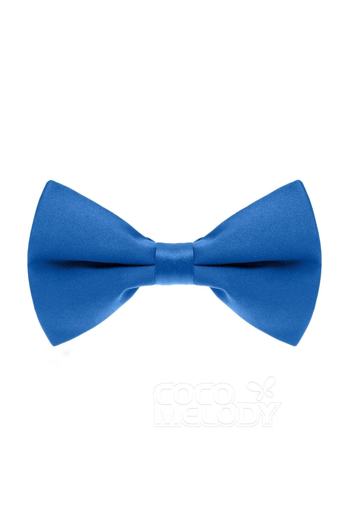 Men's Elastic Silk Like Satin Bow Ties CZ170016 - COCOMELODY