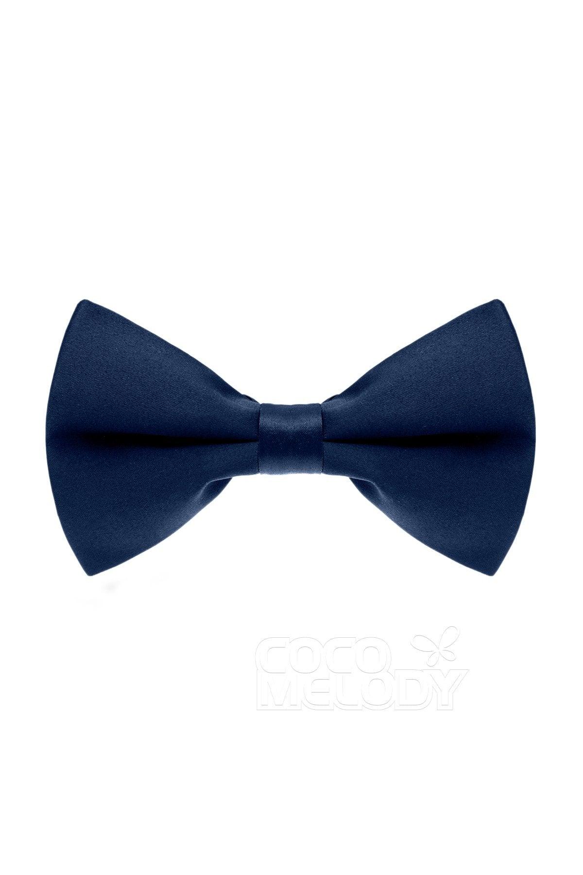 Men's Elastic Silk Like Satin Bow Ties CZ170016 - COCOMELODY