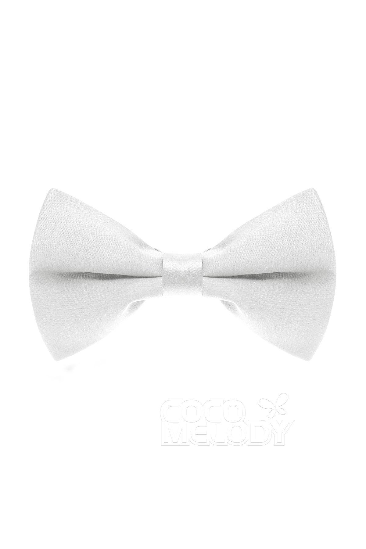 Men's Elastic Silk Like Satin Bow Ties CZ170016 - COCOMELODY