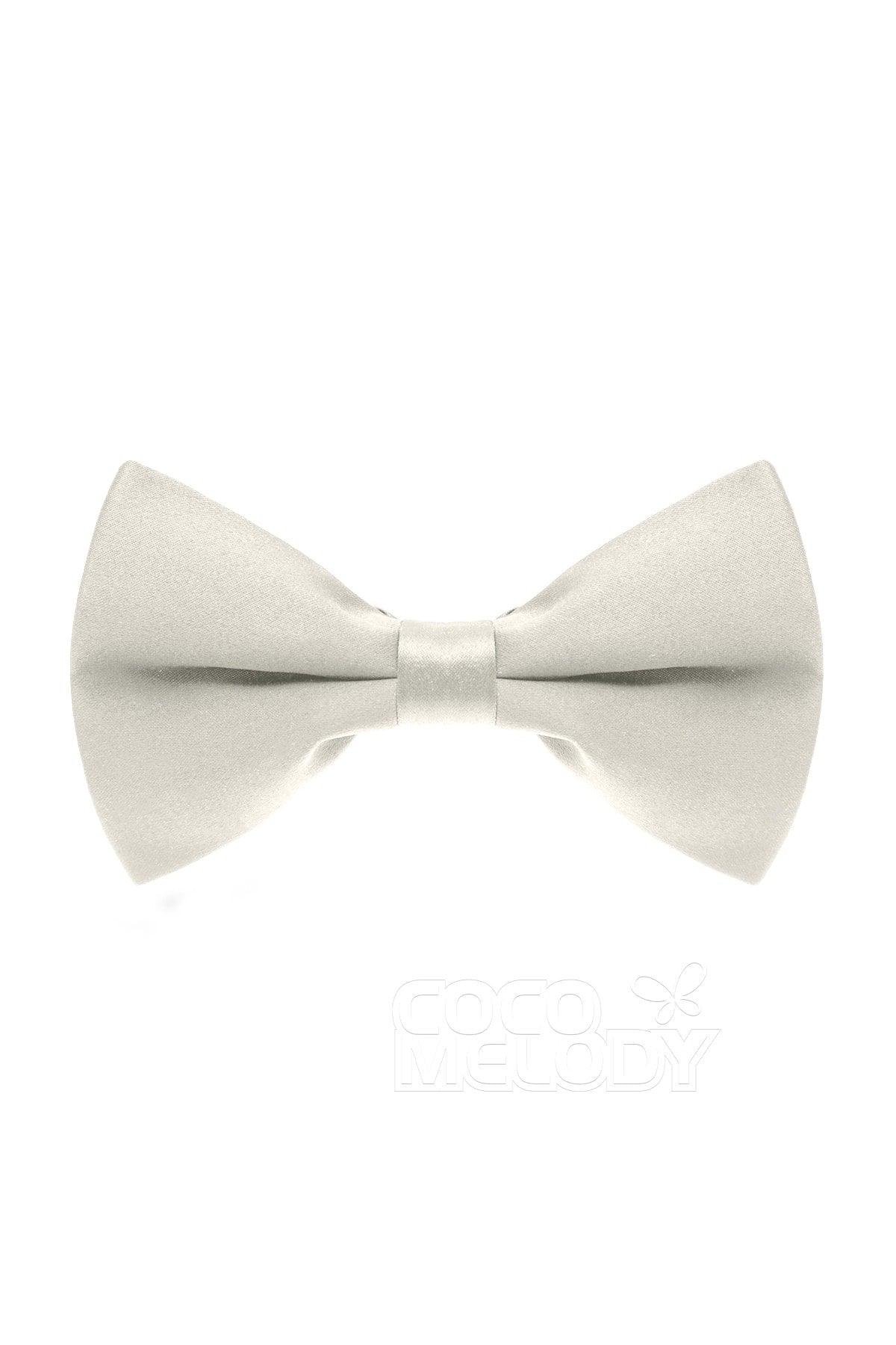 Men's Elastic Silk Like Satin Bow Ties CZ170016 - COCOMELODY