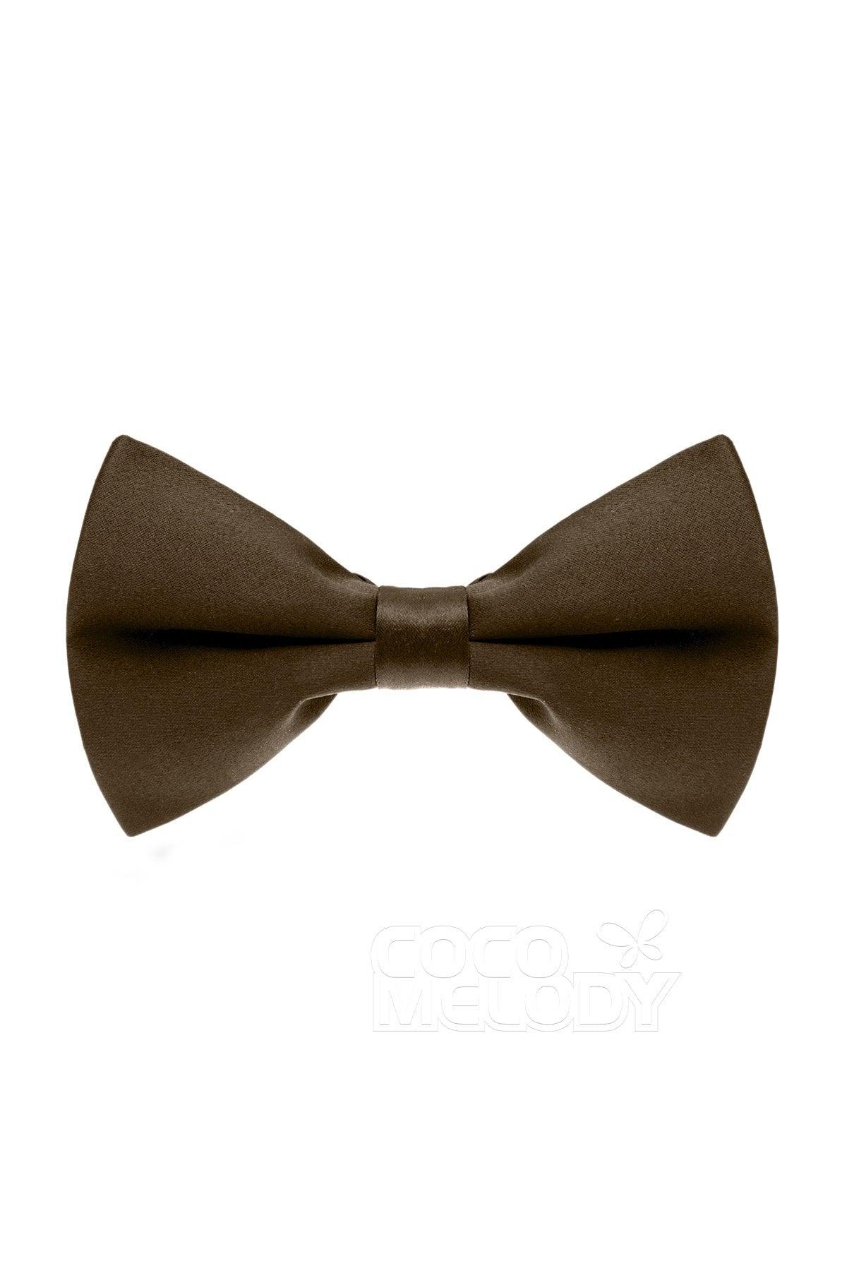 Men's Elastic Silk Like Satin Bow Ties CZ170016 - COCOMELODY