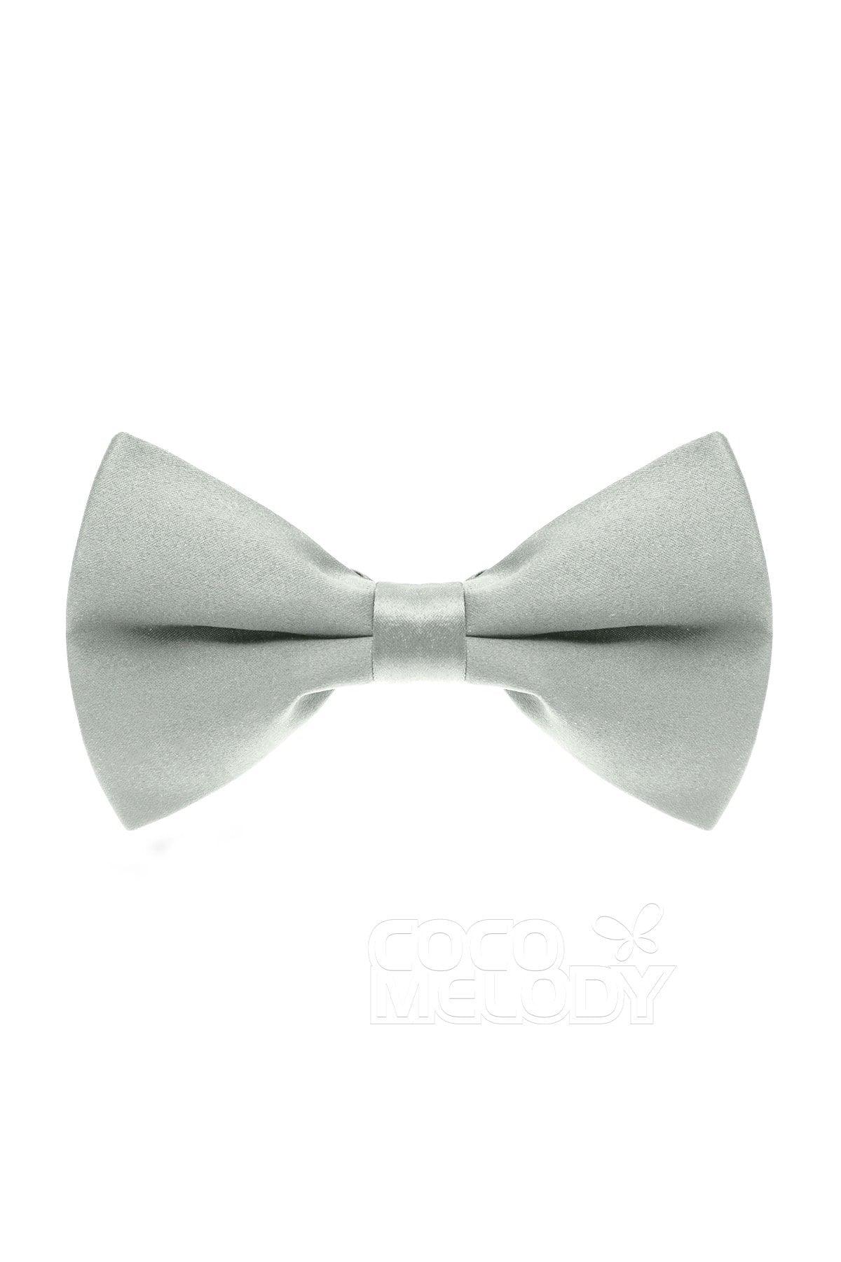 Men's Elastic Silk Like Satin Bow Ties CZ170016 - COCOMELODY