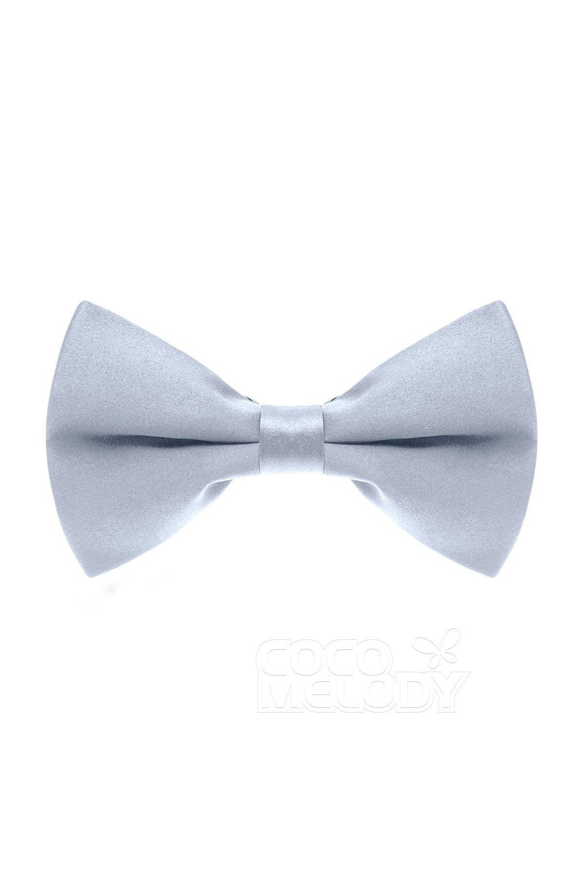 Men's Elastic Silk Like Satin Bow Ties CZ170016 - COCOMELODY