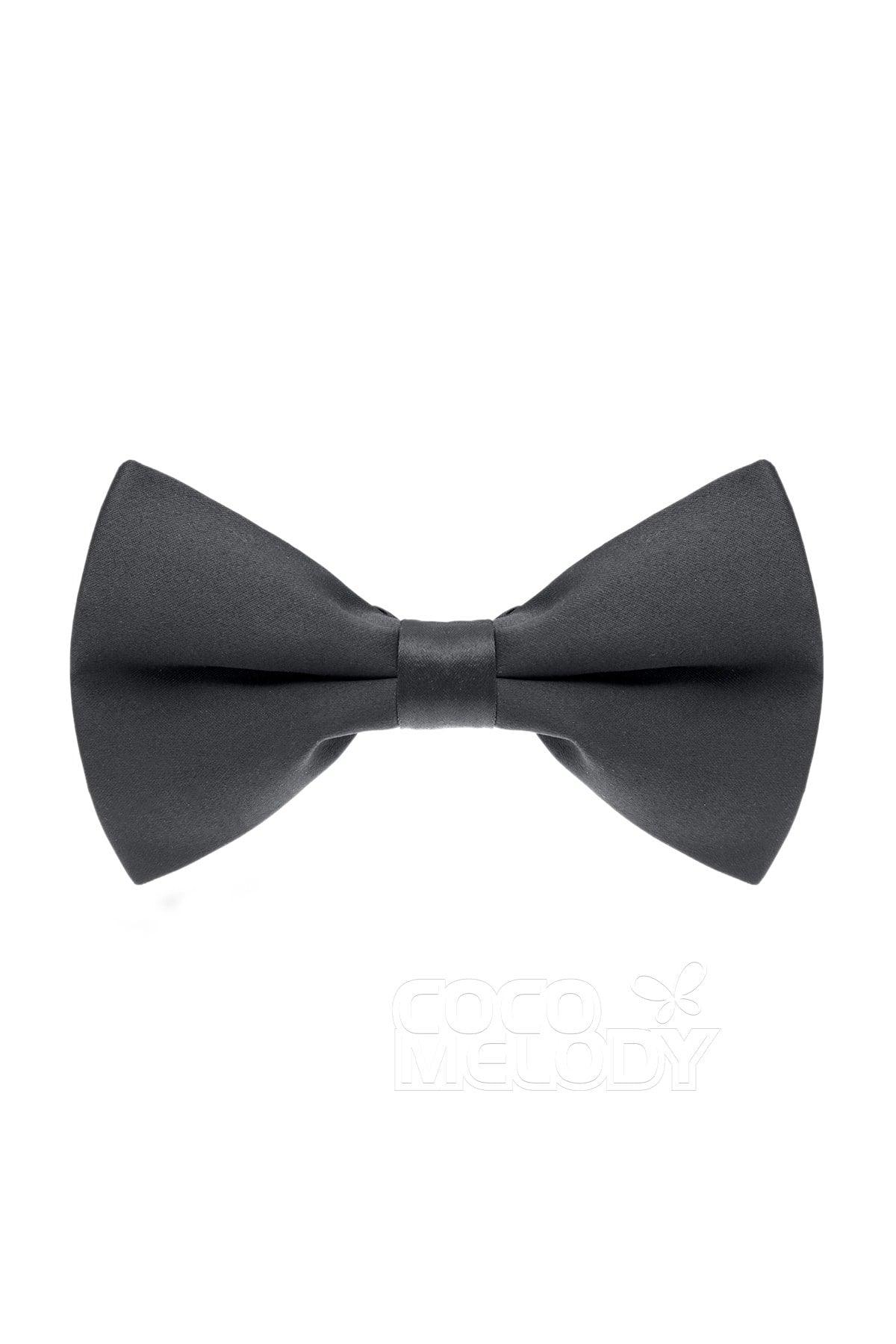 Men's Elastic Silk Like Satin Bow Ties CZ170016 - COCOMELODY