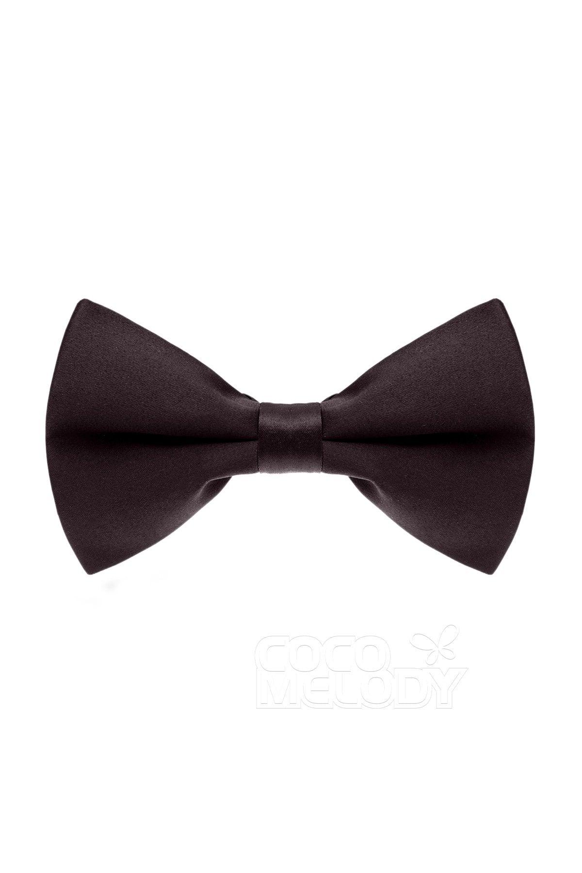Men's Elastic Silk Like Satin Bow Ties CZ170016 - COCOMELODY