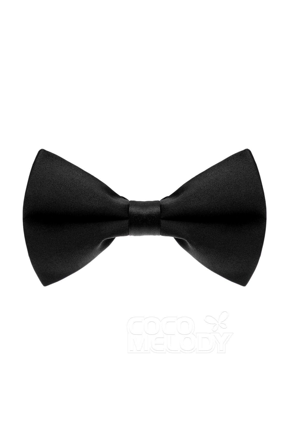 Men's Elastic Silk Like Satin Bow Ties CZ170016 - COCOMELODY
