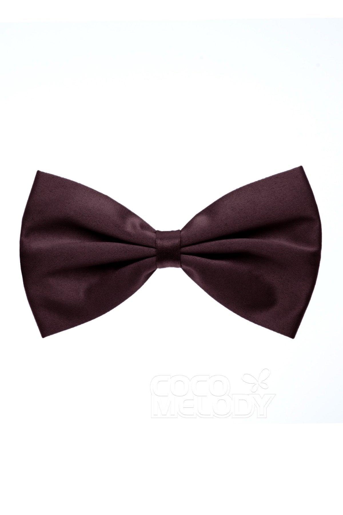 Men's Elastic Silk Like Satin Bow Ties CZ170017 - COCOMELODY