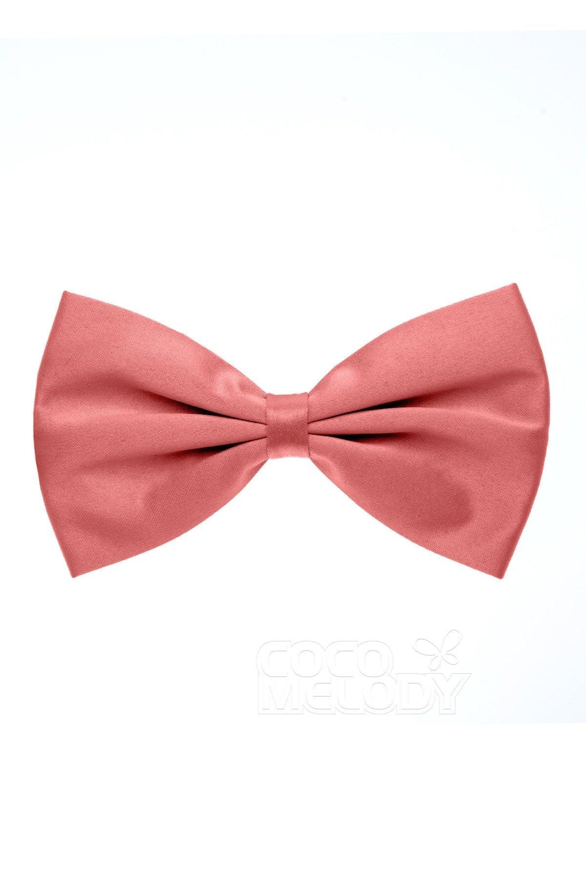Men's Elastic Silk Like Satin Bow Ties CZ170017 - COCOMELODY