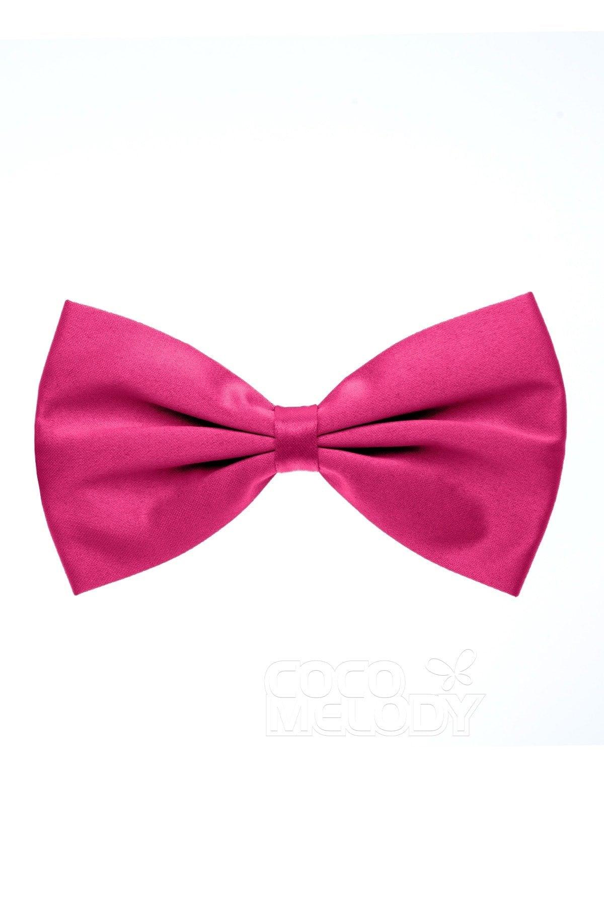 Men's Elastic Silk Like Satin Bow Ties CZ170017 - COCOMELODY