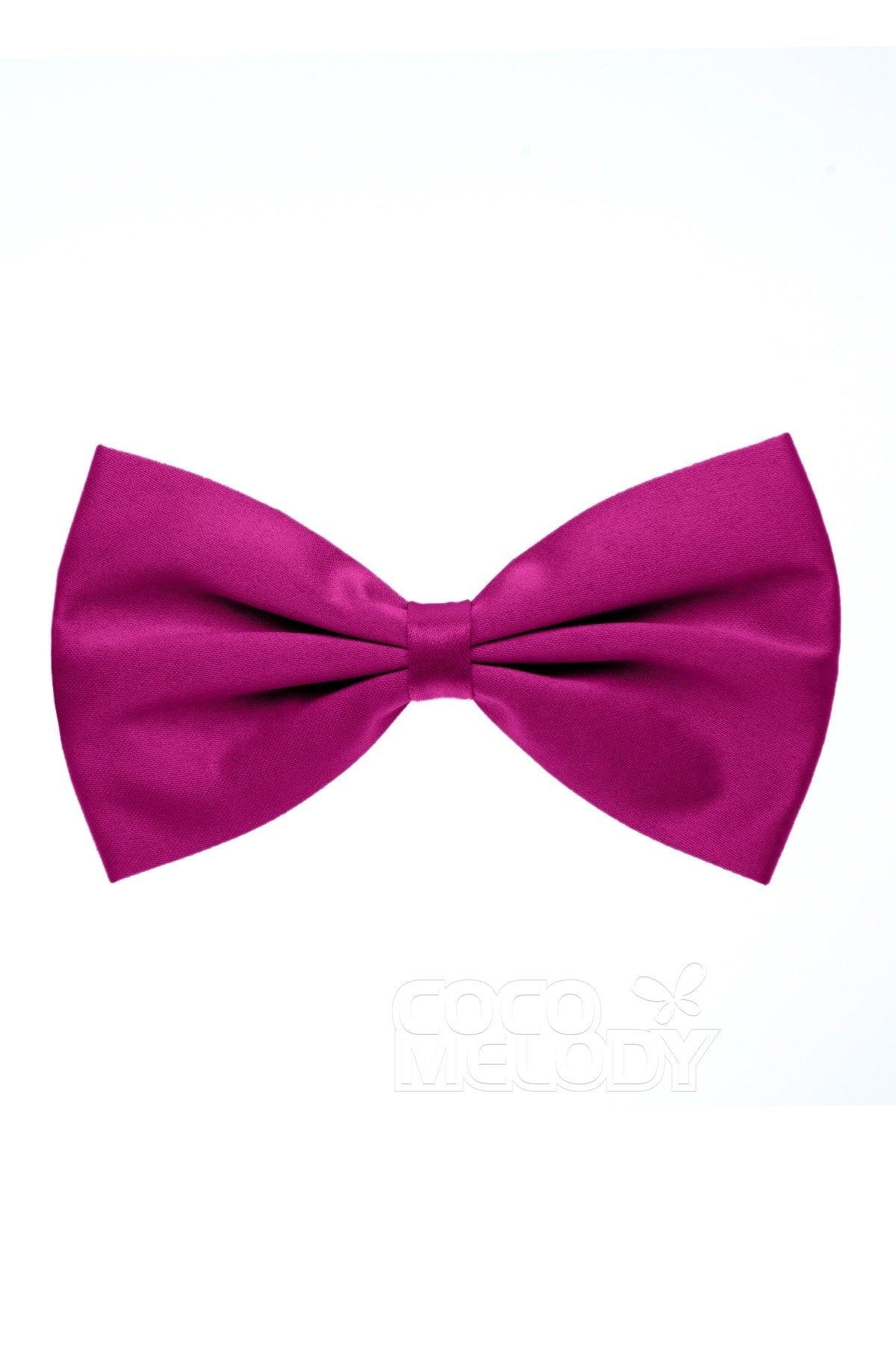 Men's Elastic Silk Like Satin Bow Ties CZ170017 - COCOMELODY