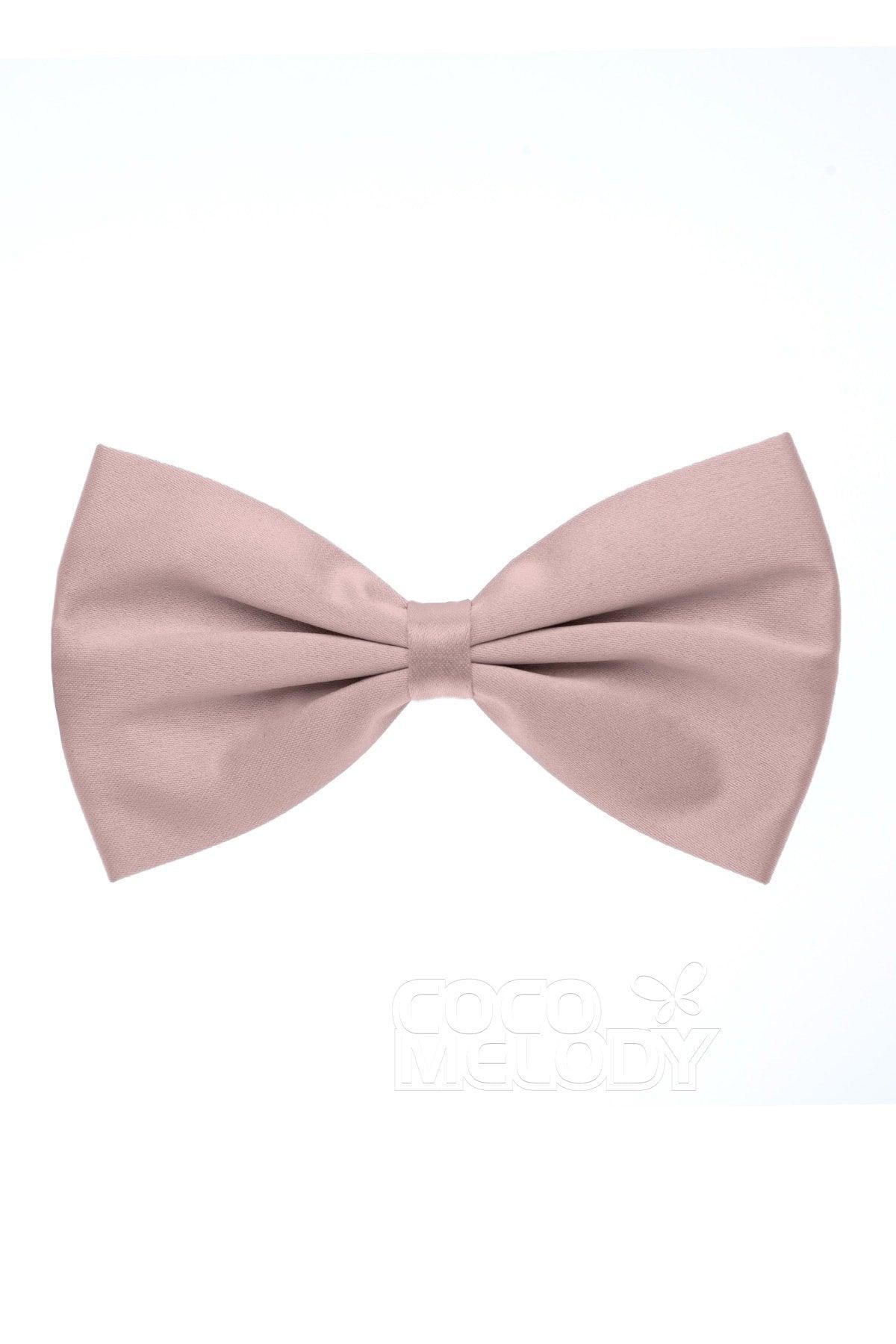 Men's Elastic Silk Like Satin Bow Ties CZ170017 - COCOMELODY