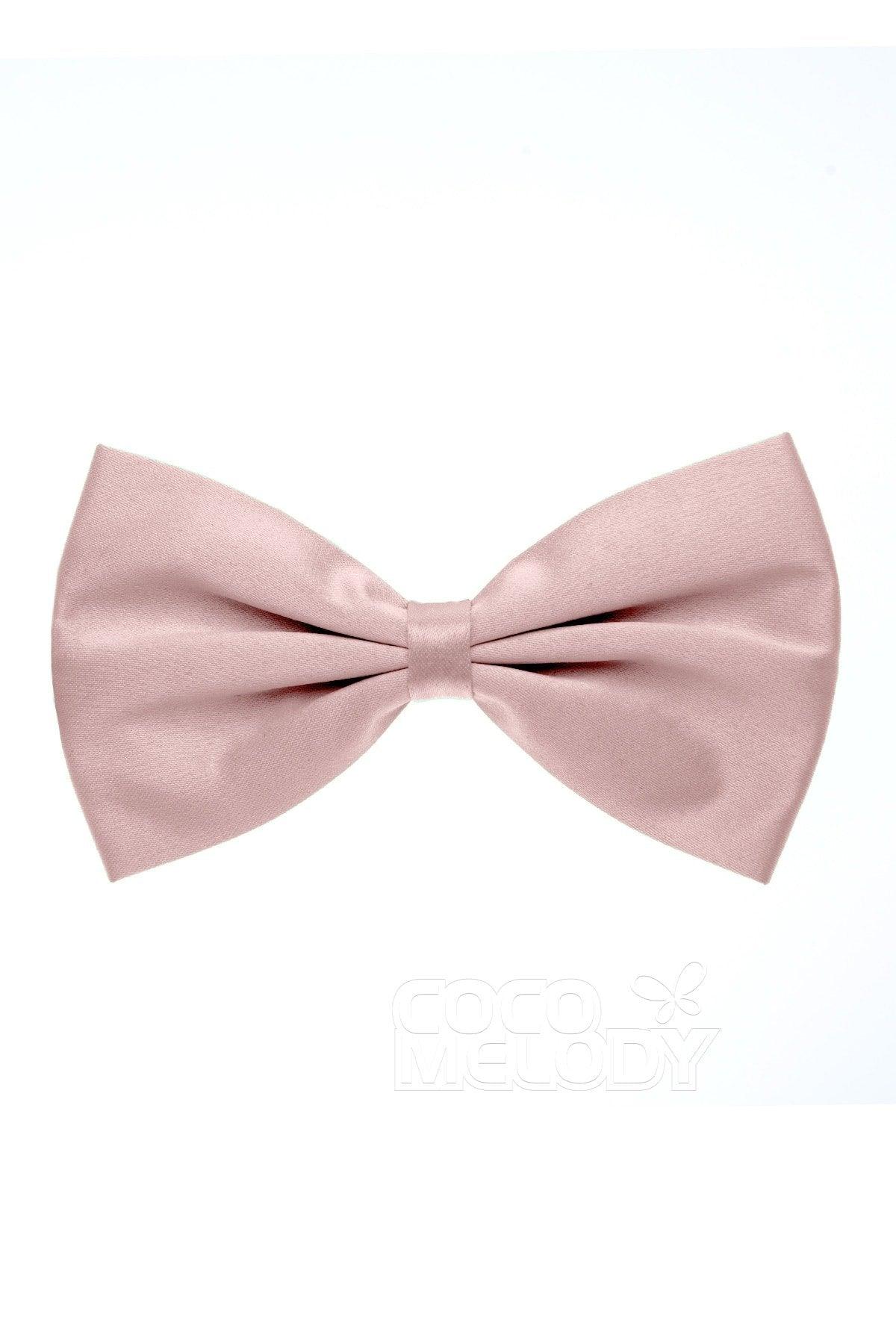 Men's Elastic Silk Like Satin Bow Ties CZ170017 - COCOMELODY
