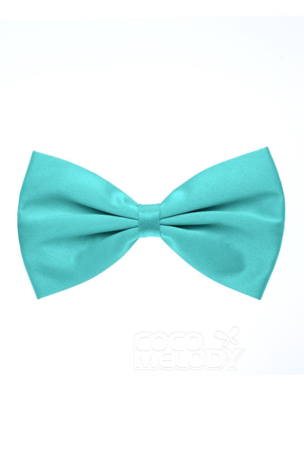 Men's Elastic Silk Like Satin Bow Ties CZ170017 - COCOMELODY