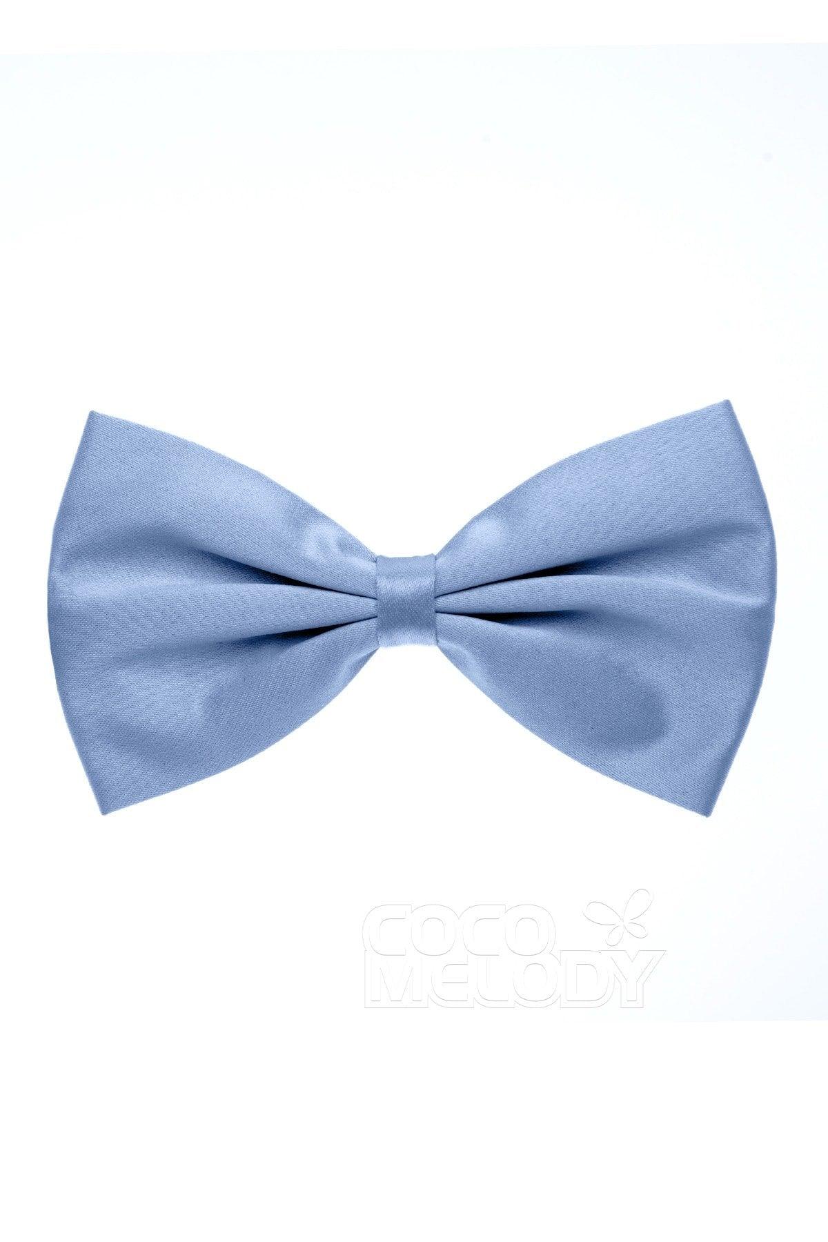 Men's Elastic Silk Like Satin Bow Ties CZ170017 - COCOMELODY