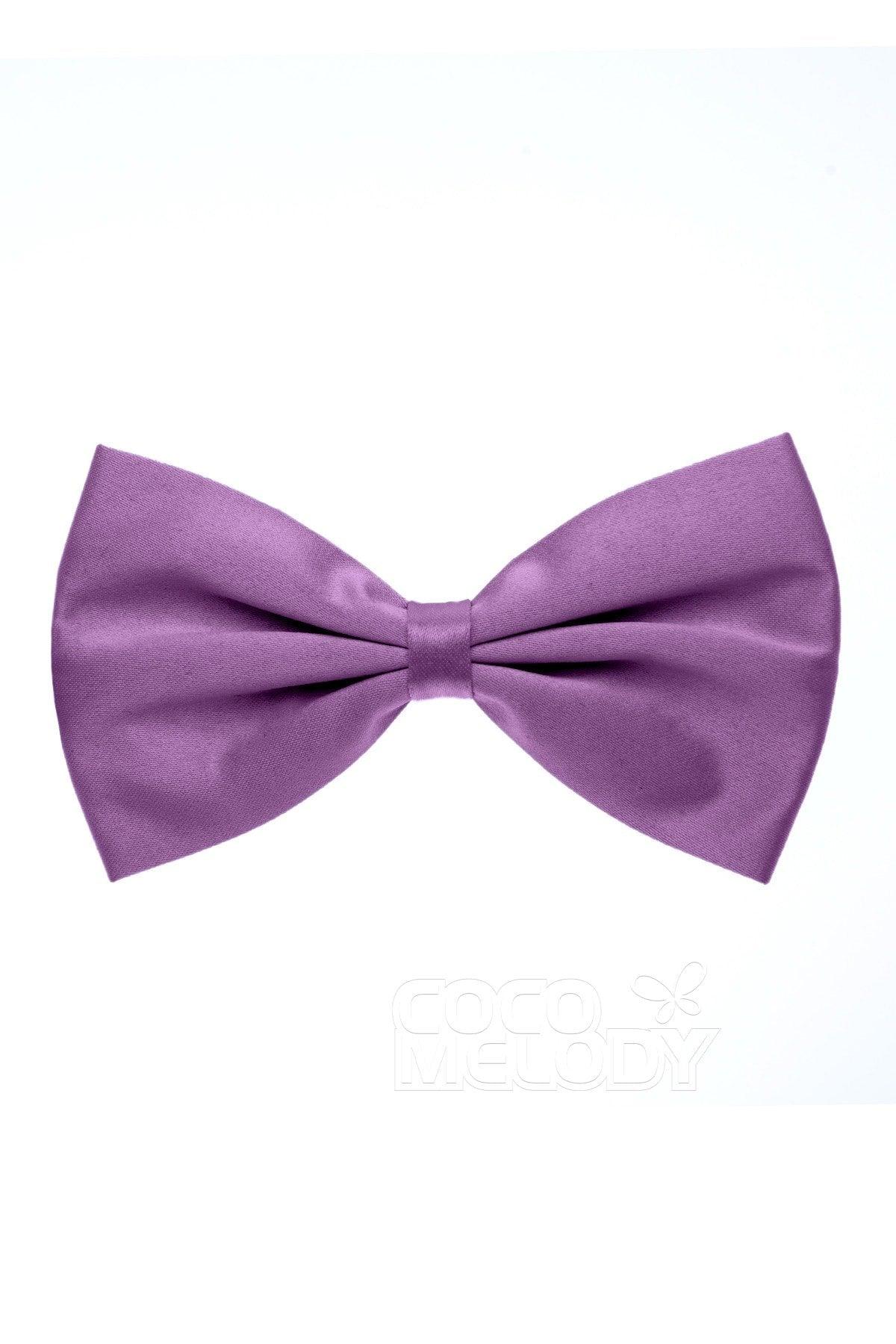 Men's Elastic Silk Like Satin Bow Ties CZ170017 - COCOMELODY