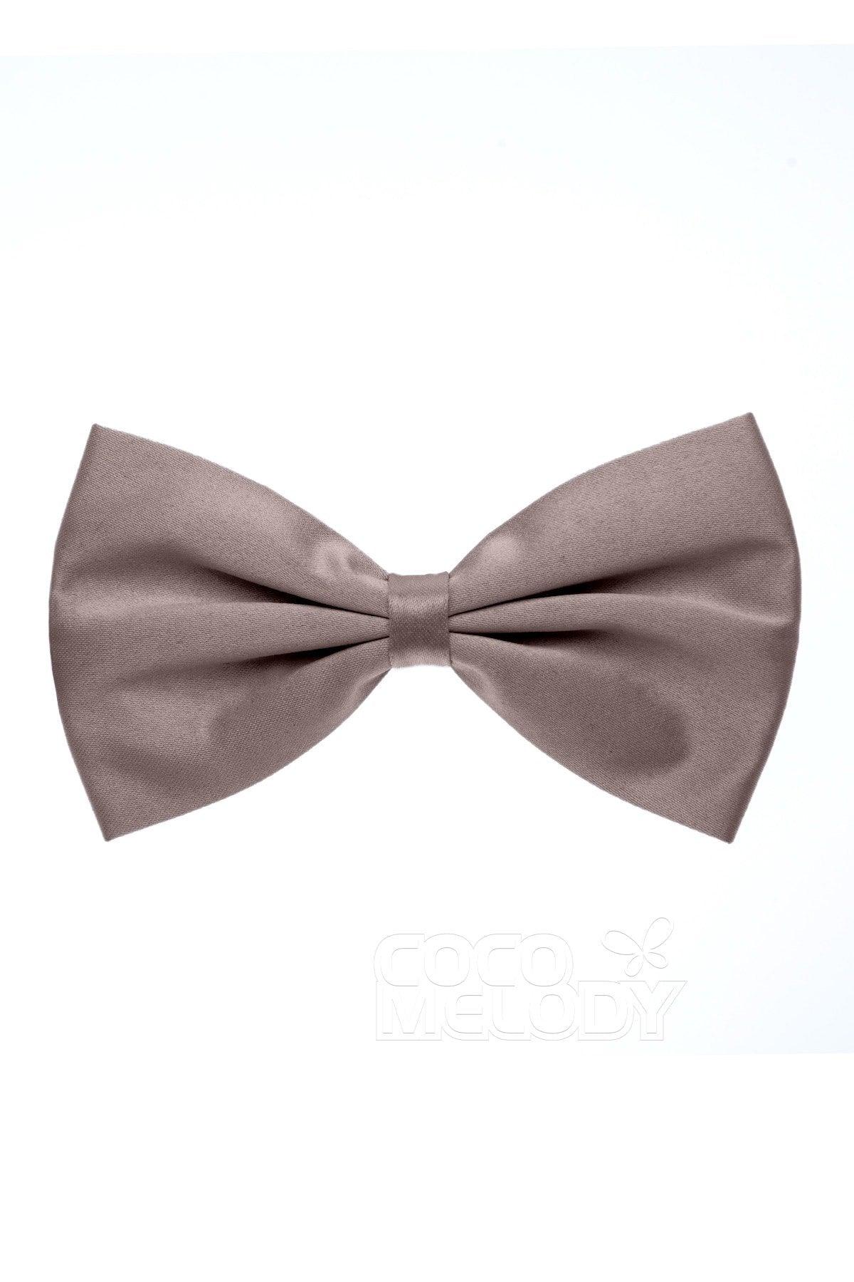 Men's Elastic Silk Like Satin Bow Ties CZ170017 - COCOMELODY