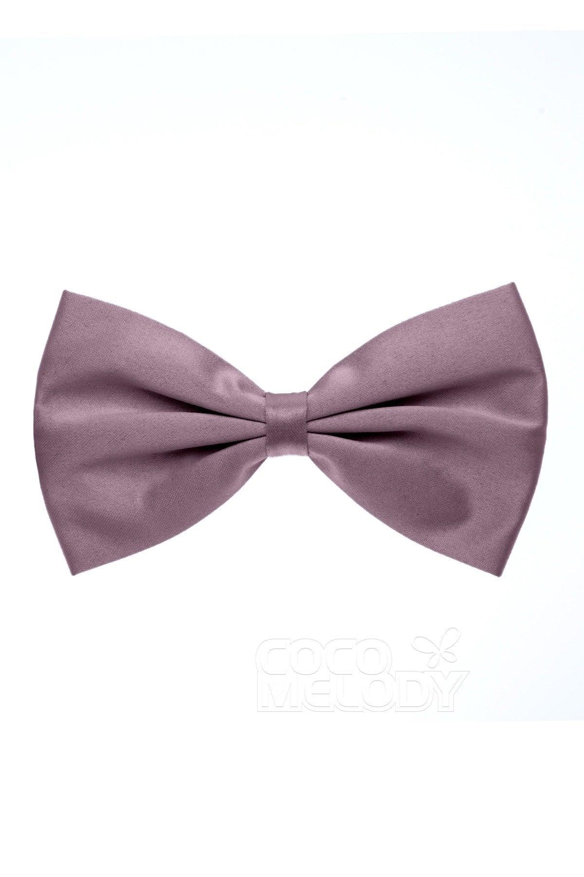 Men's Elastic Silk Like Satin Bow Ties CZ170017 - COCOMELODY