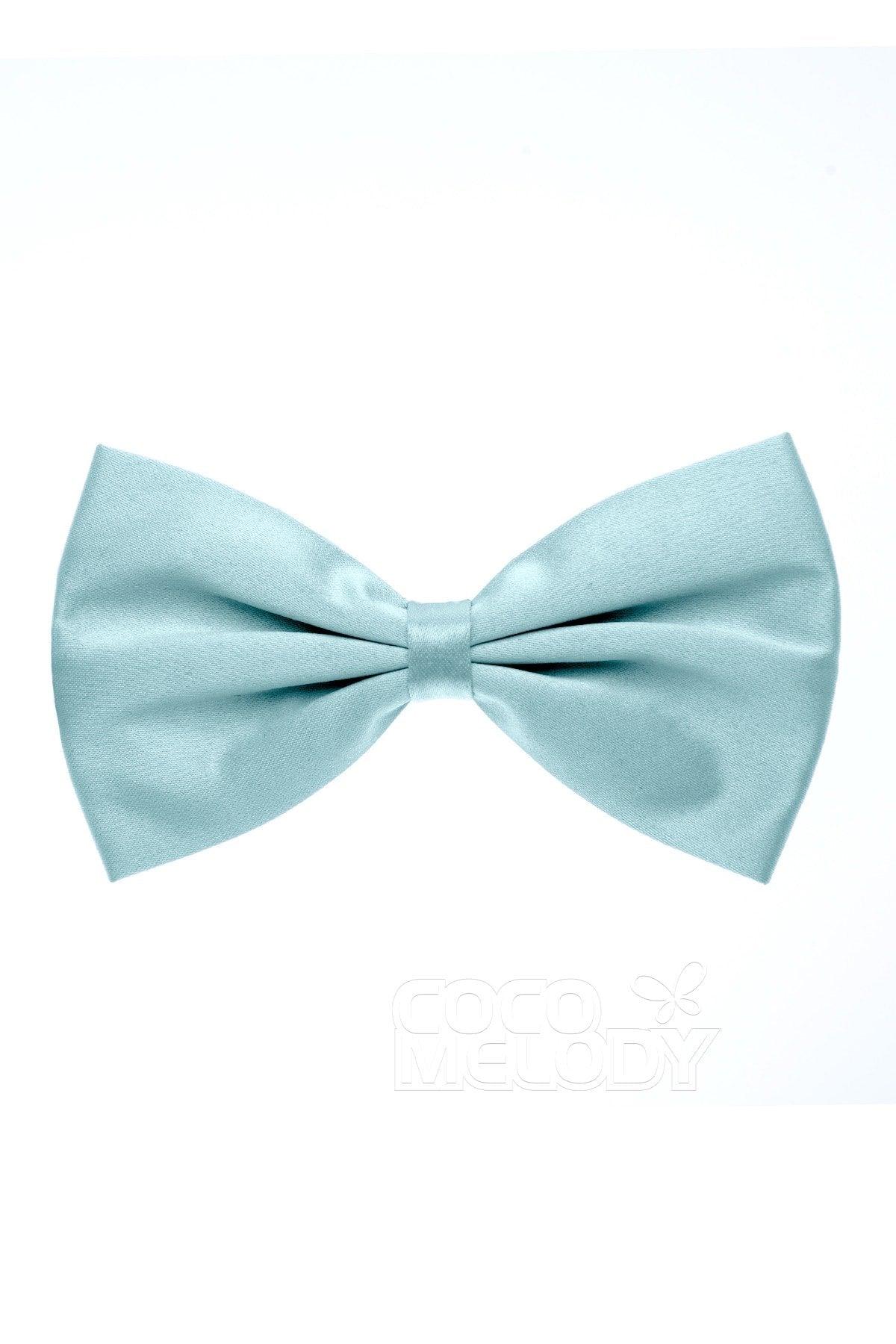 Men's Elastic Silk Like Satin Bow Ties CZ170017 - COCOMELODY