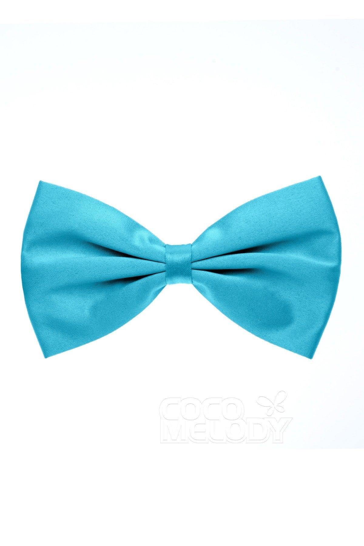 Men's Elastic Silk Like Satin Bow Ties CZ170017 - COCOMELODY