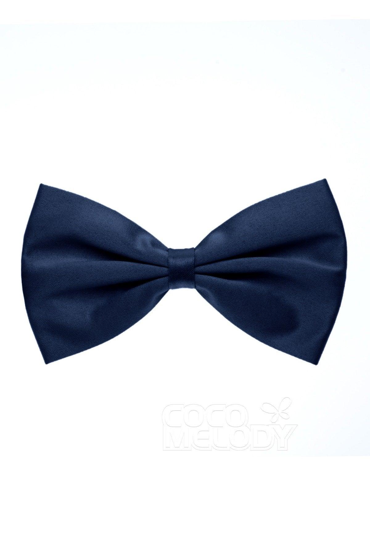 Men's Elastic Silk Like Satin Bow Ties CZ170017 - COCOMELODY