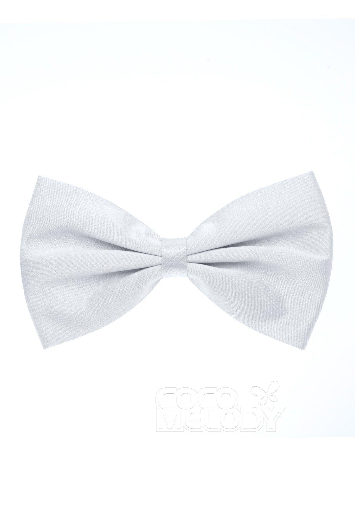 Men's Elastic Silk Like Satin Bow Ties CZ170017 - COCOMELODY