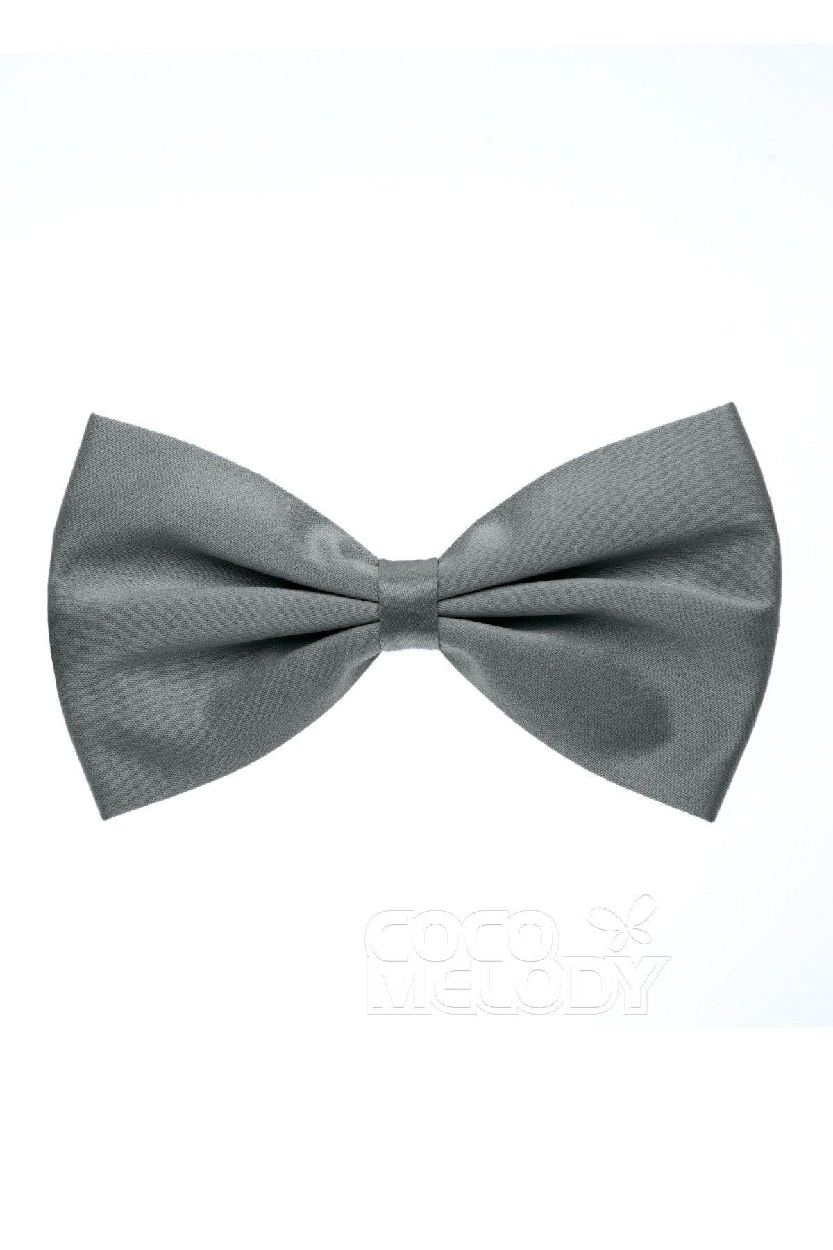 Men's Elastic Silk Like Satin Bow Ties CZ170017 - COCOMELODY