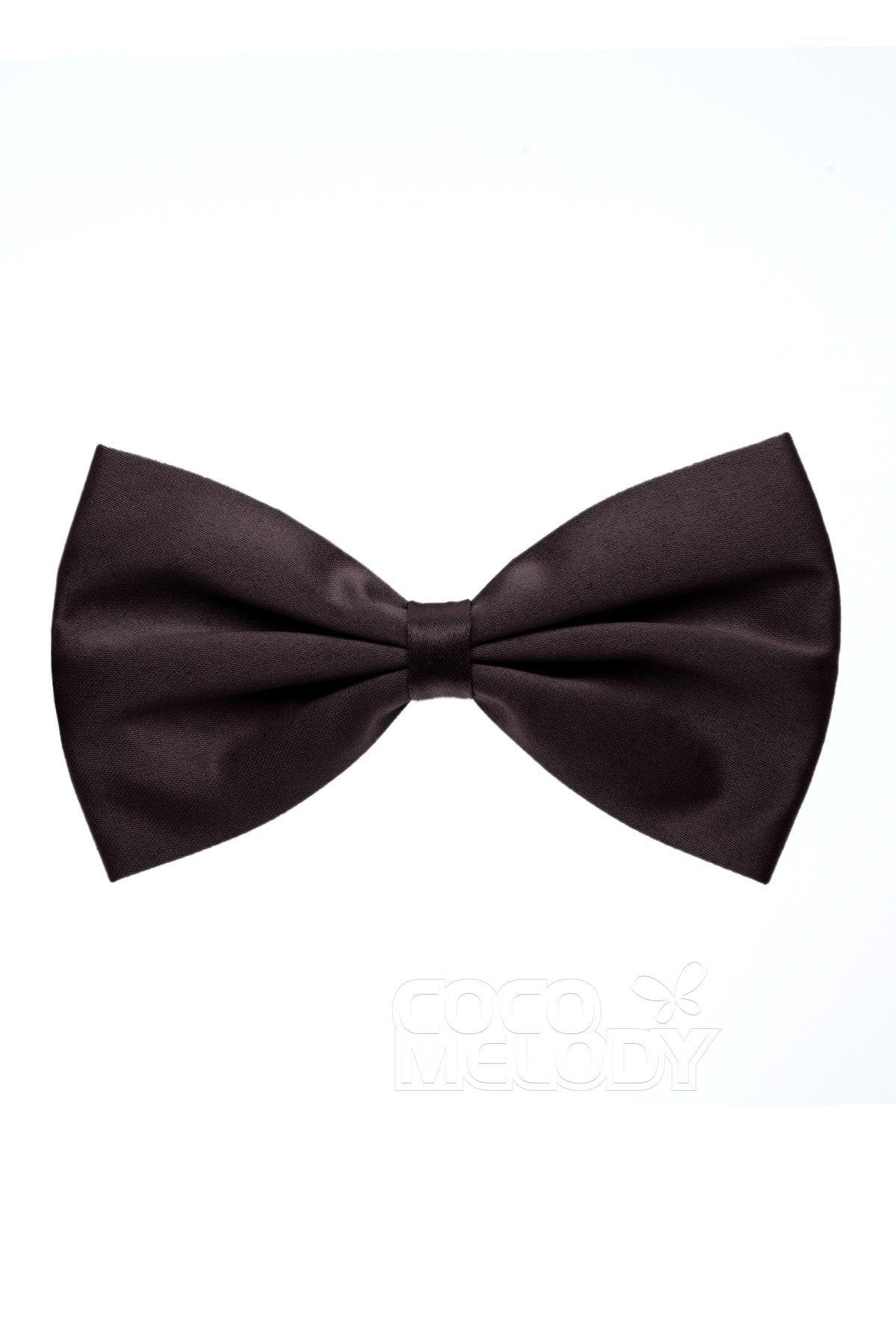 Men's Elastic Silk Like Satin Bow Ties CZ170017 - COCOMELODY