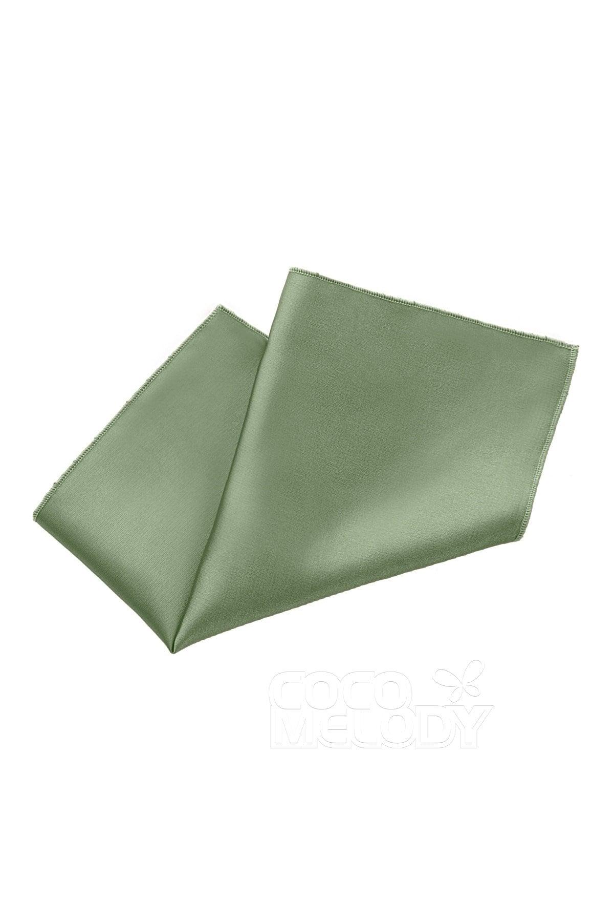 Elastic Silk Like Satin Pocket Square CZ170019 - COCOMELODY