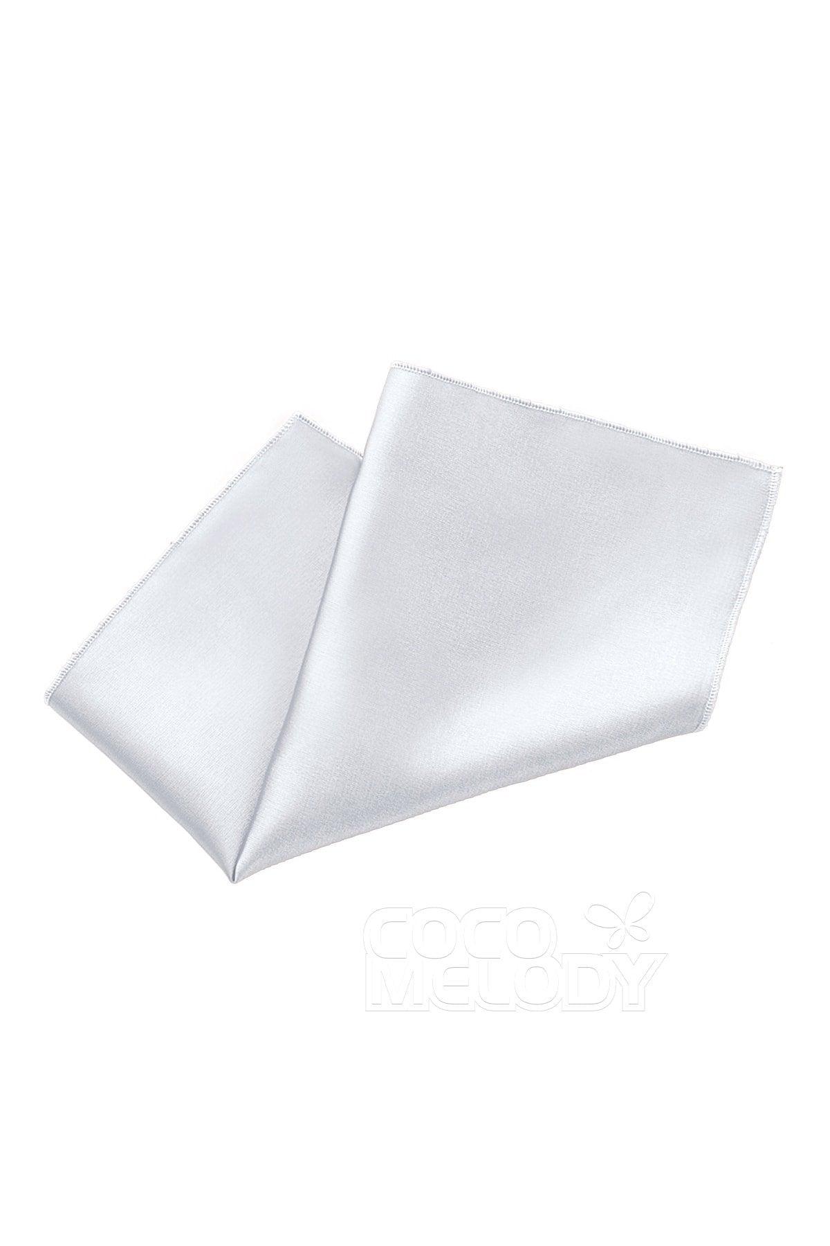 Elastic Silk Like Satin Pocket Square CZ170019 - COCOMELODY