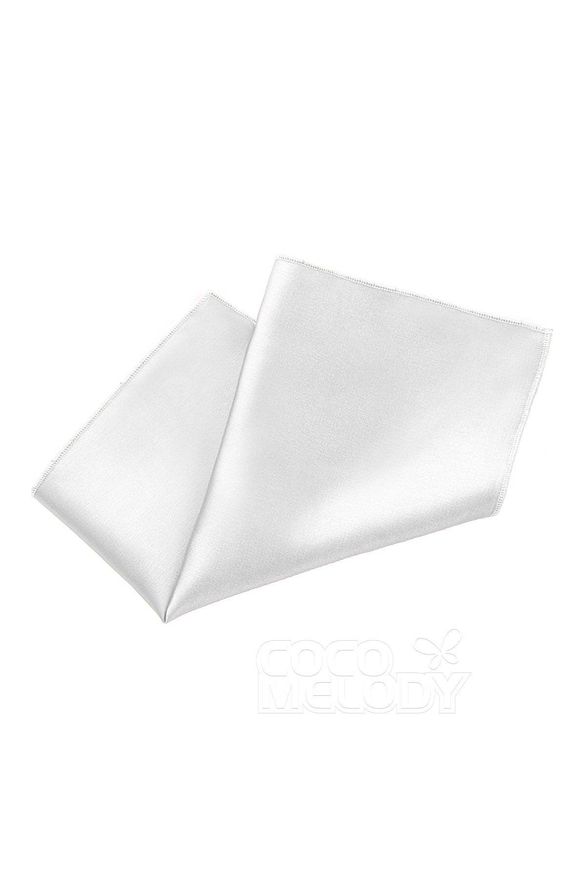 Elastic Silk Like Satin Pocket Square CZ170019 - COCOMELODY