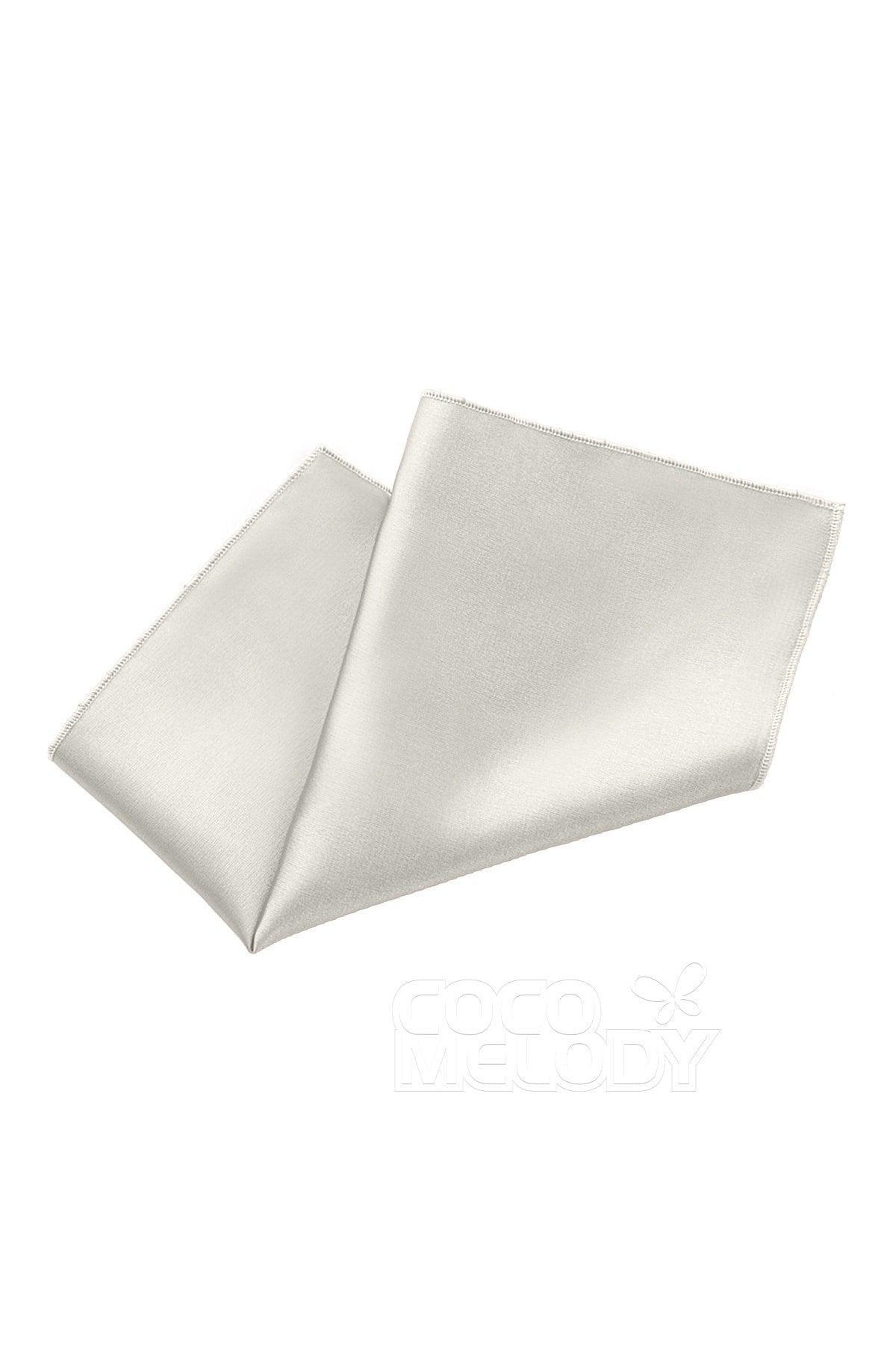 Elastic Silk Like Satin Pocket Square CZ170019 - COCOMELODY
