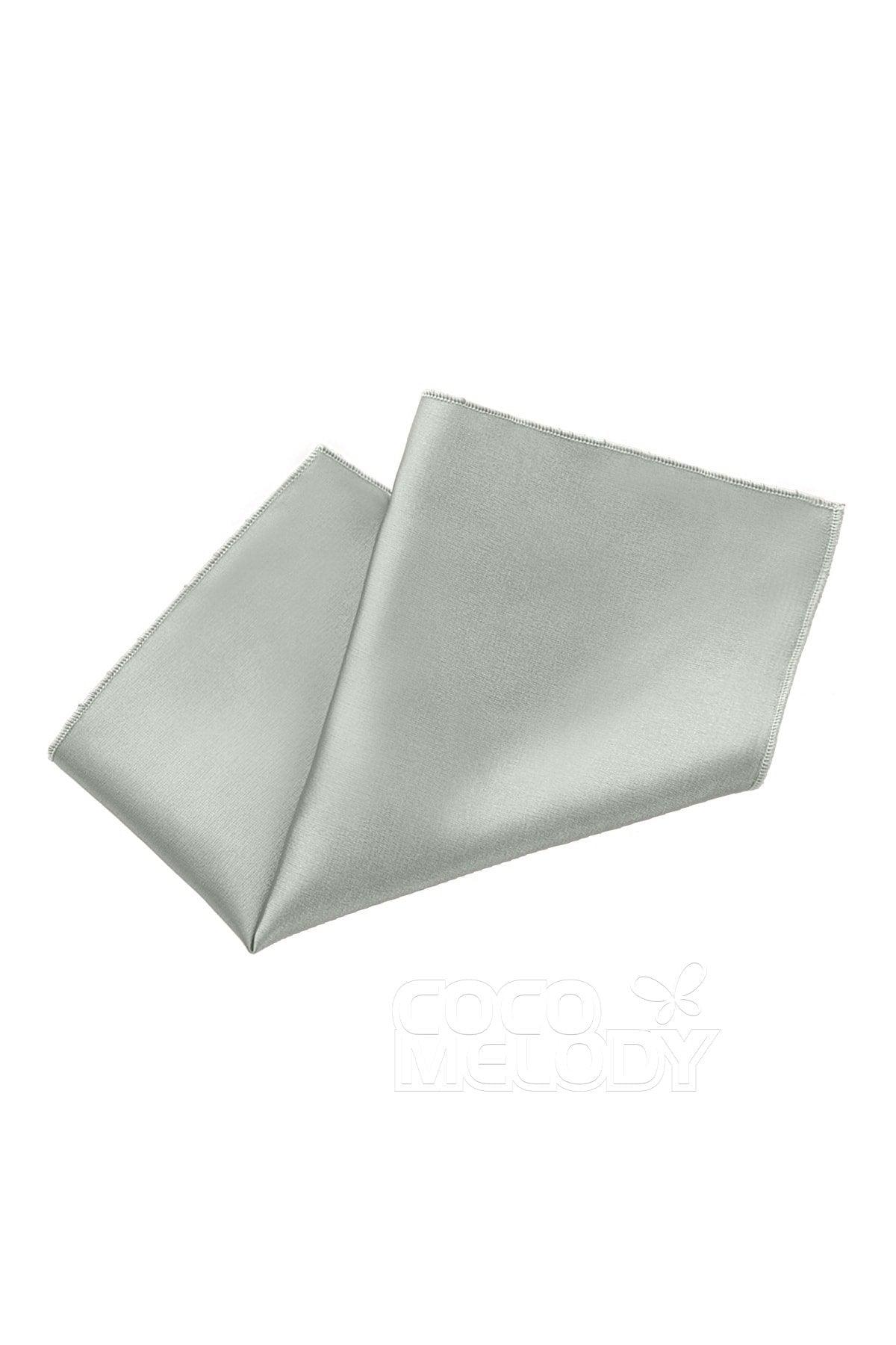 Elastic Silk Like Satin Pocket Square CZ170019 - COCOMELODY