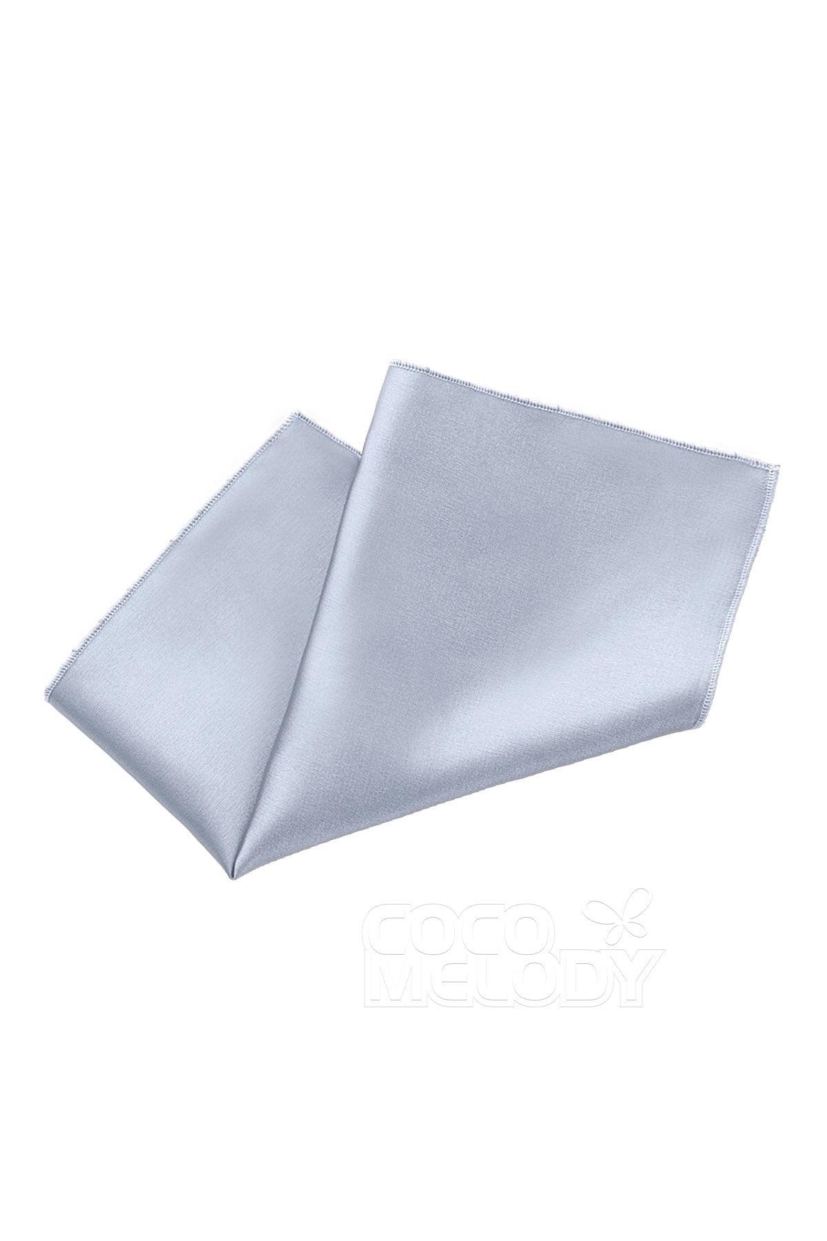 Elastic Silk Like Satin Pocket Square CZ170019 - COCOMELODY
