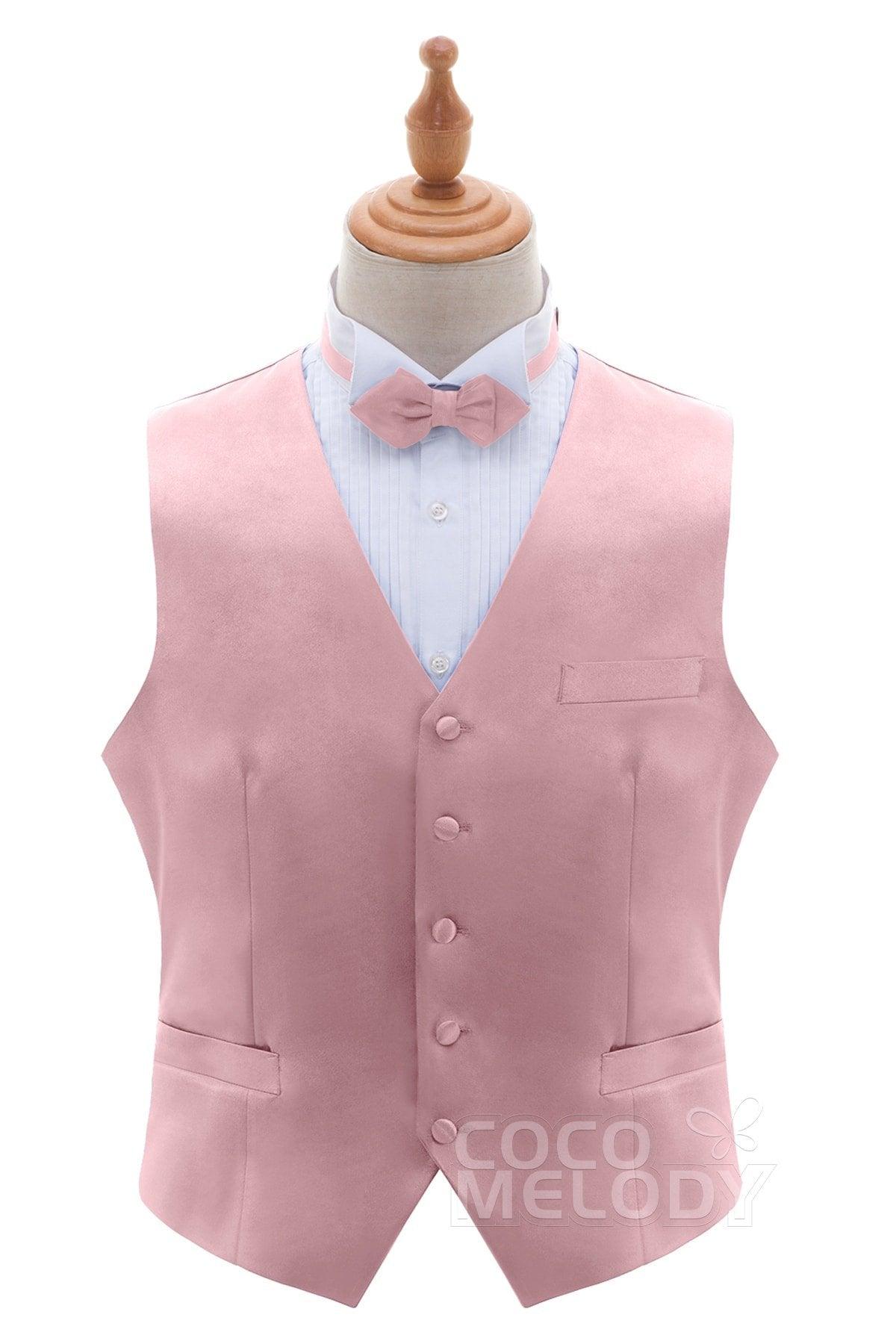 Men's Elastic Silk Like Satin Vests CZ170022 - COCOMELODY
