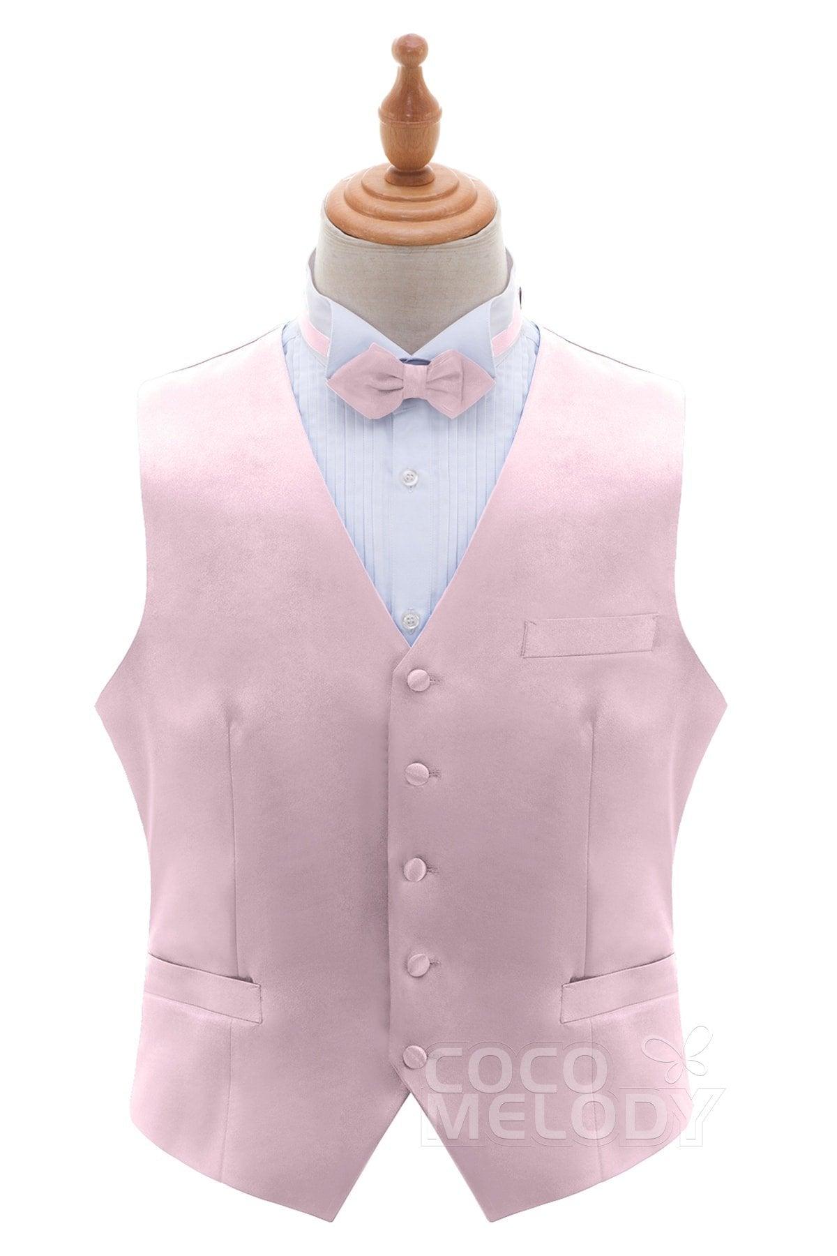 Men's Elastic Silk Like Satin Vests CZ170022 - COCOMELODY