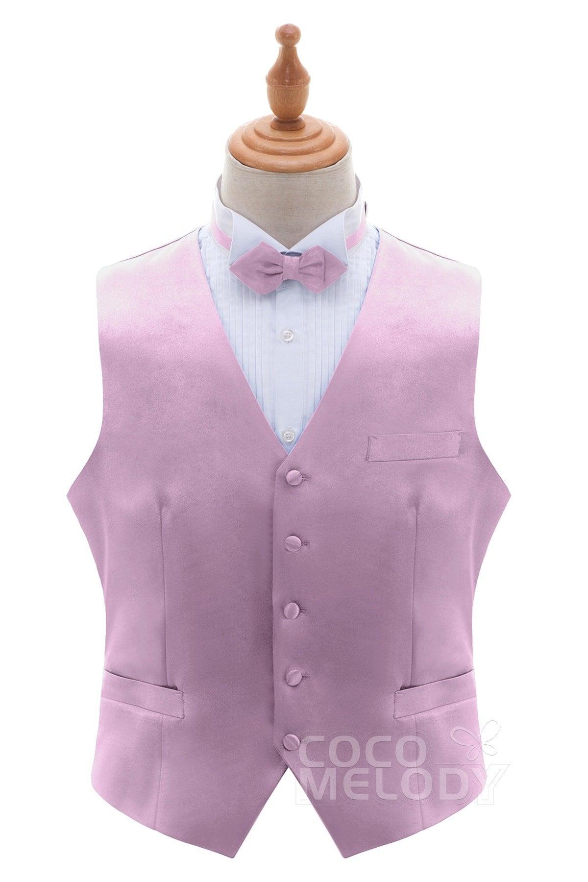 Men's Elastic Silk Like Satin Vests CZ170022 - COCOMELODY