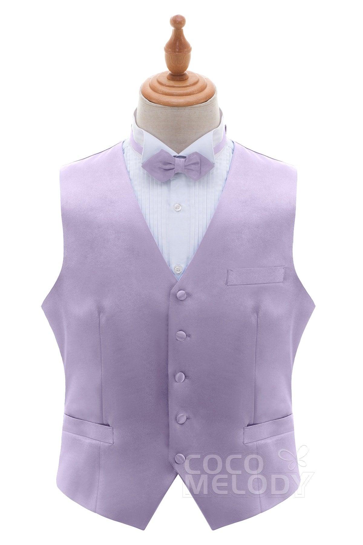 Men's Elastic Silk Like Satin Vests CZ170022 - COCOMELODY