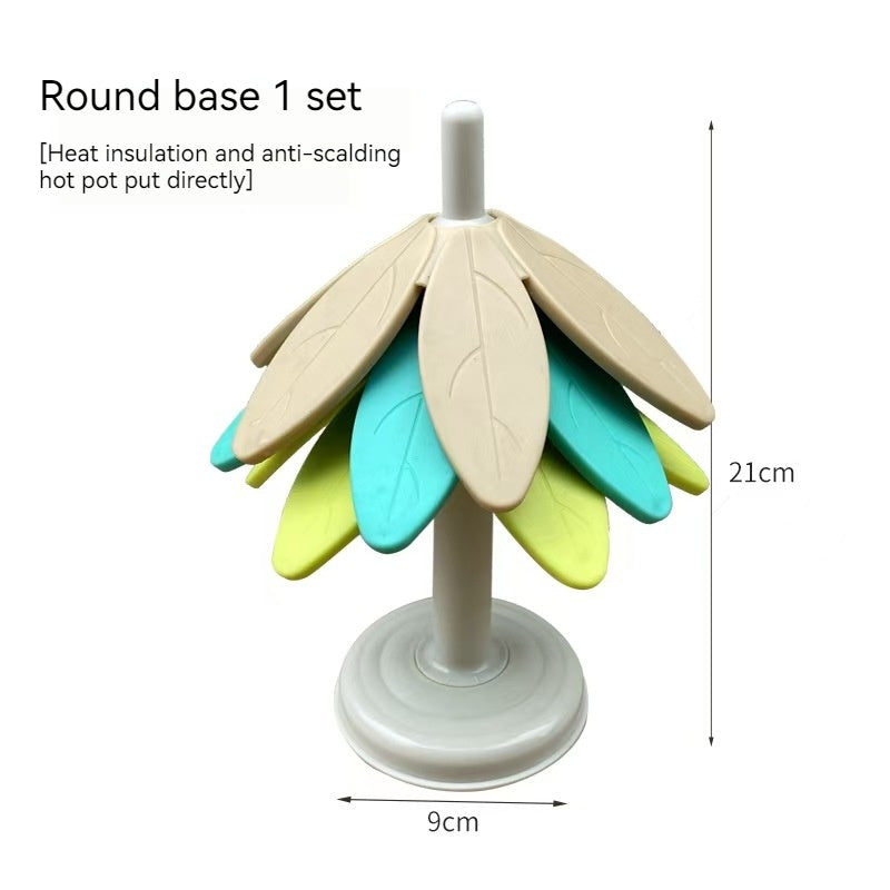 Collapsible heat pad resistant to high temperature and non-slip 855456528659